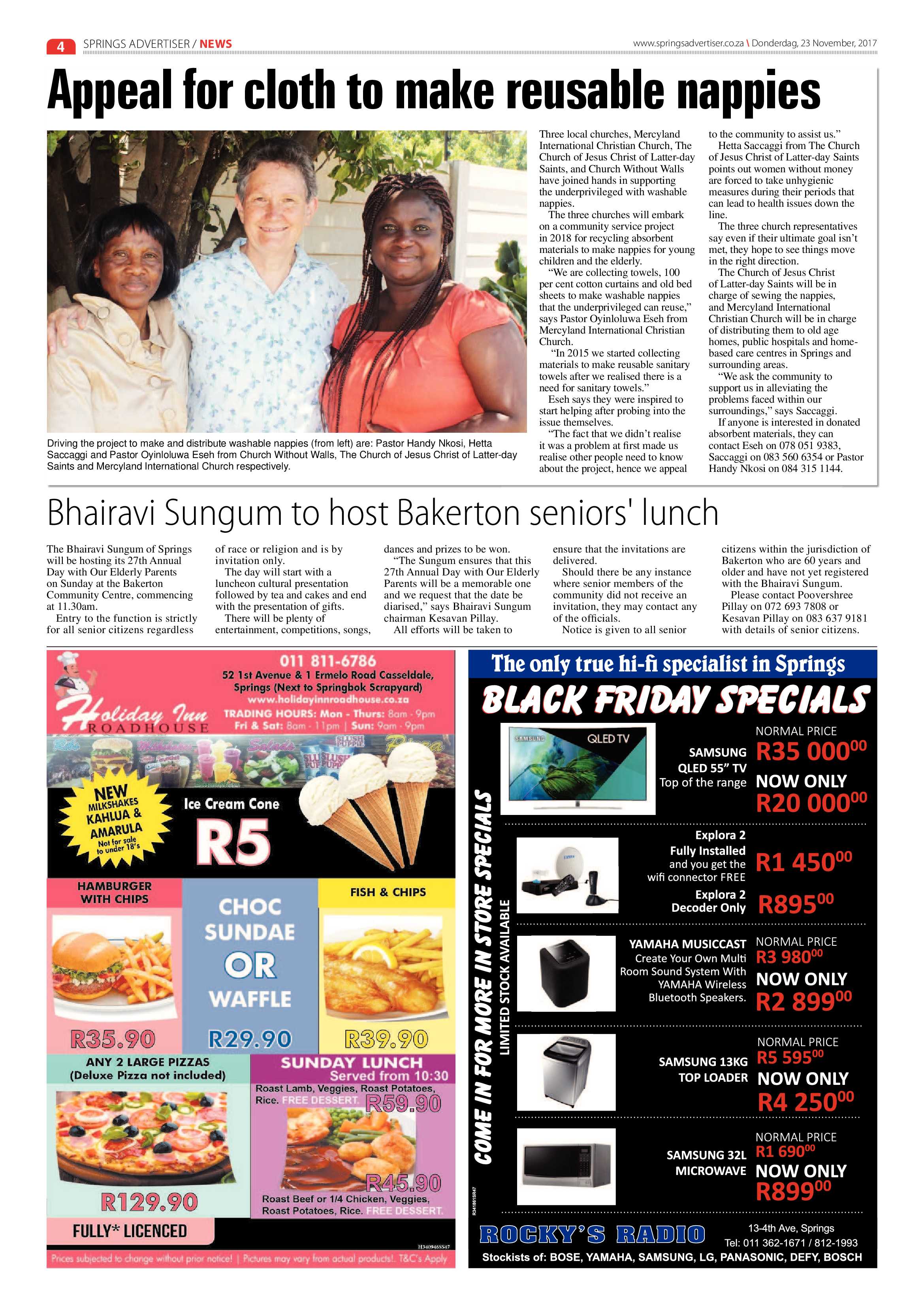 Springs Advertiser 23 November 2017 page 4