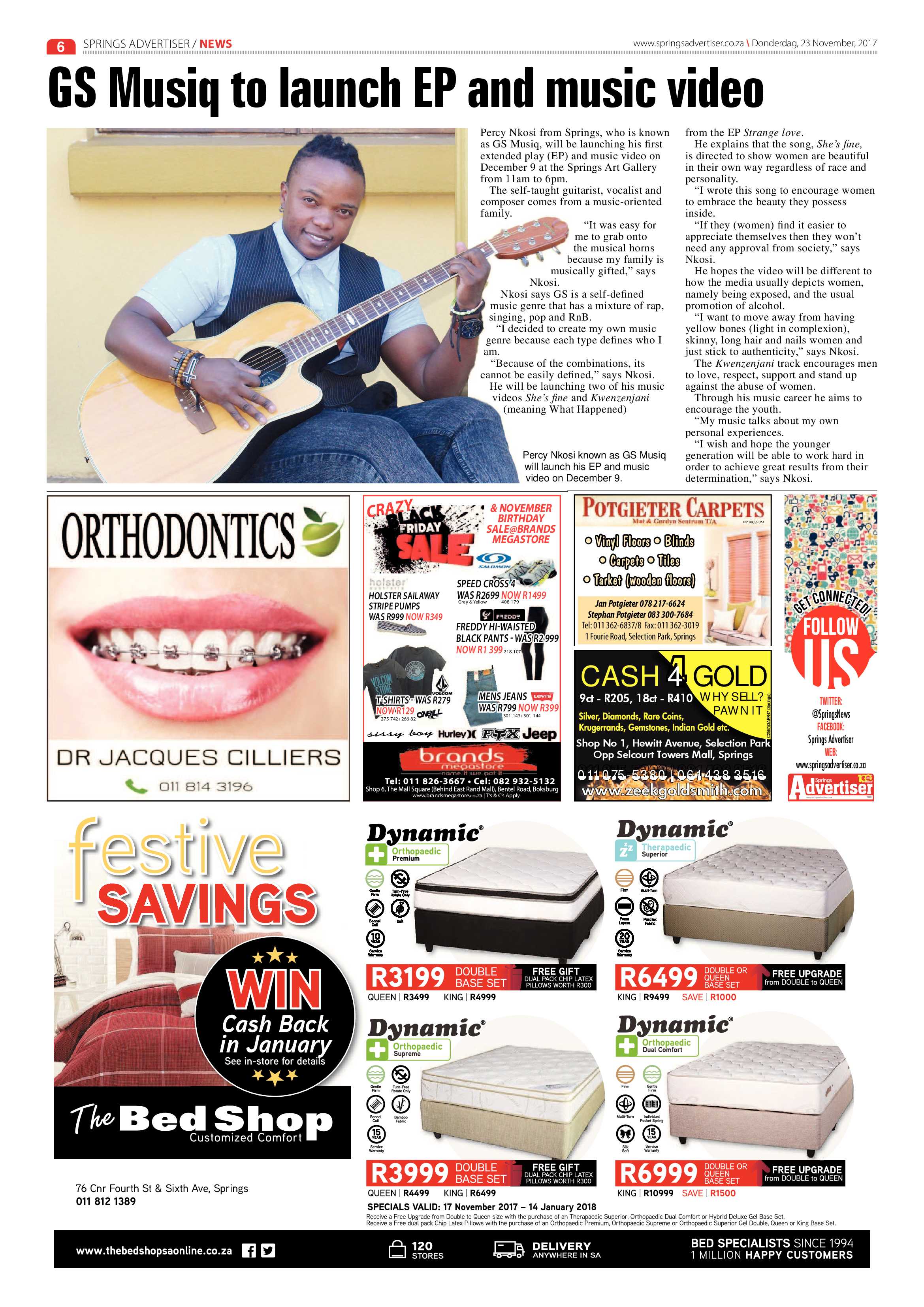 Springs Advertiser 23 November 2017 page 6