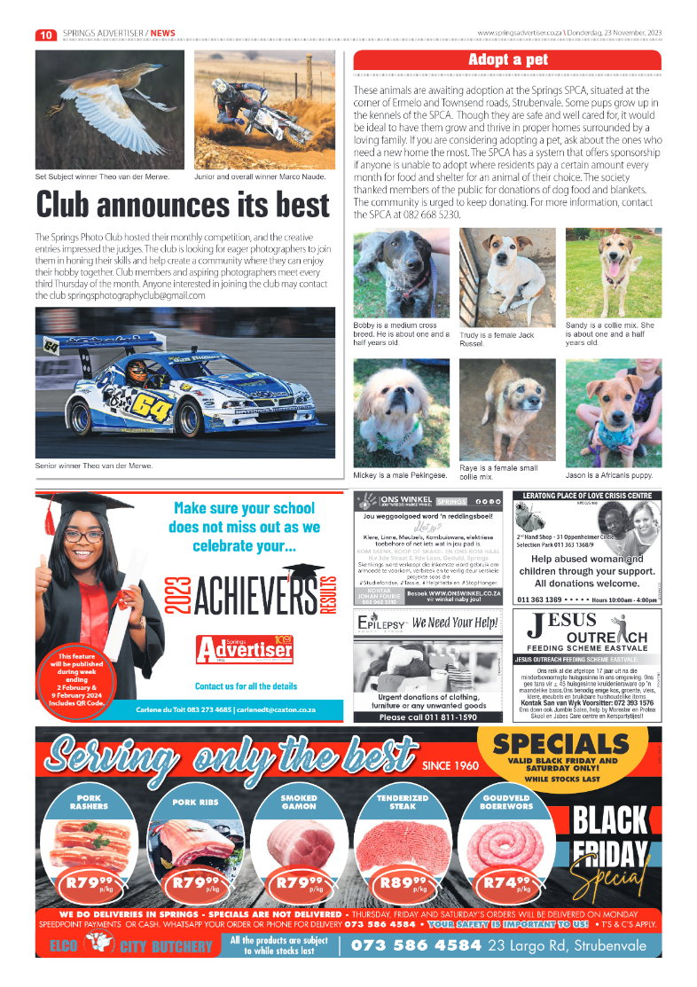 Springs Advertiser 23 November 2023 page 10