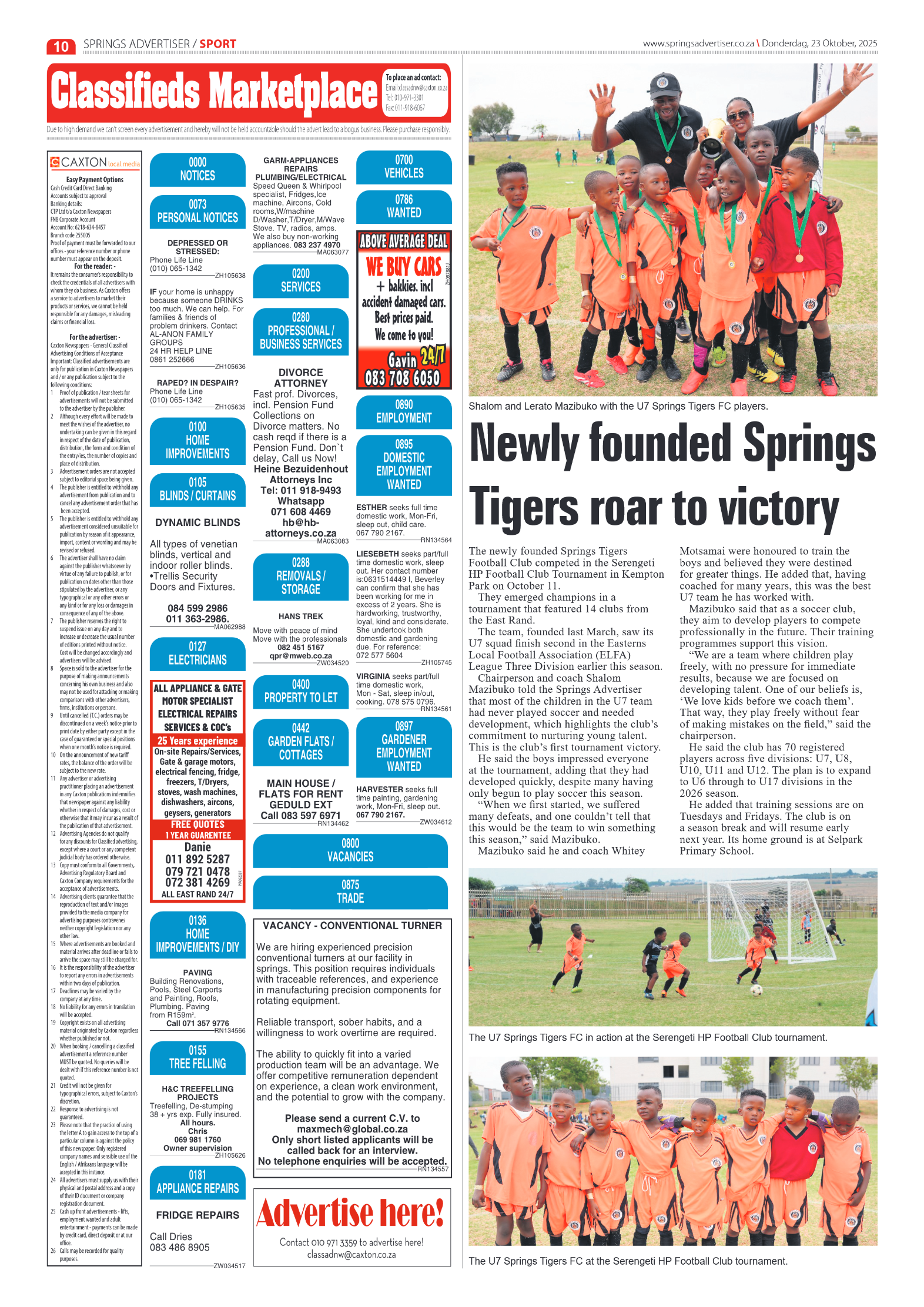 Springs Advertiser 23 October 2025 page 10