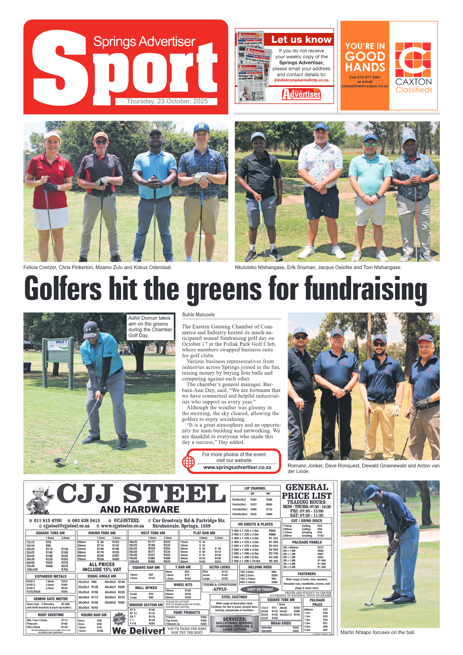 Springs Advertiser 23 October 2025 page 12