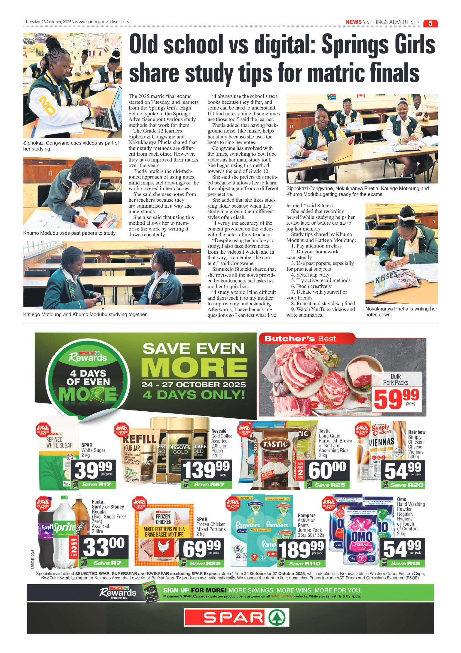 Springs Advertiser 23 October 2025 page 5