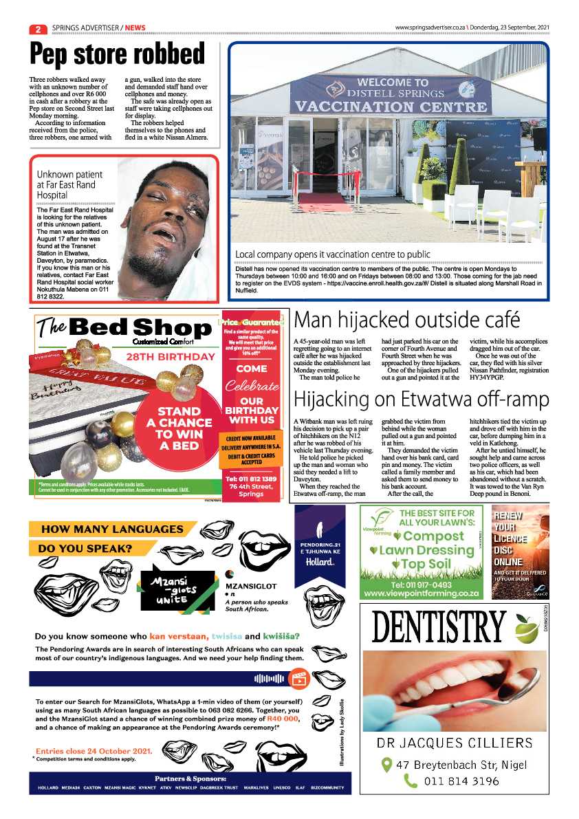 Springs Advertiser 23 September 2021 page 2