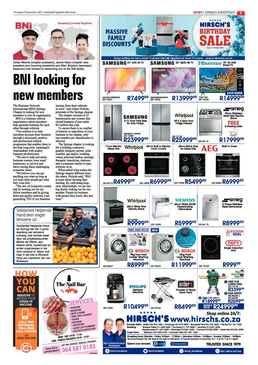 Springs Advertiser 23 September 2021 page 7