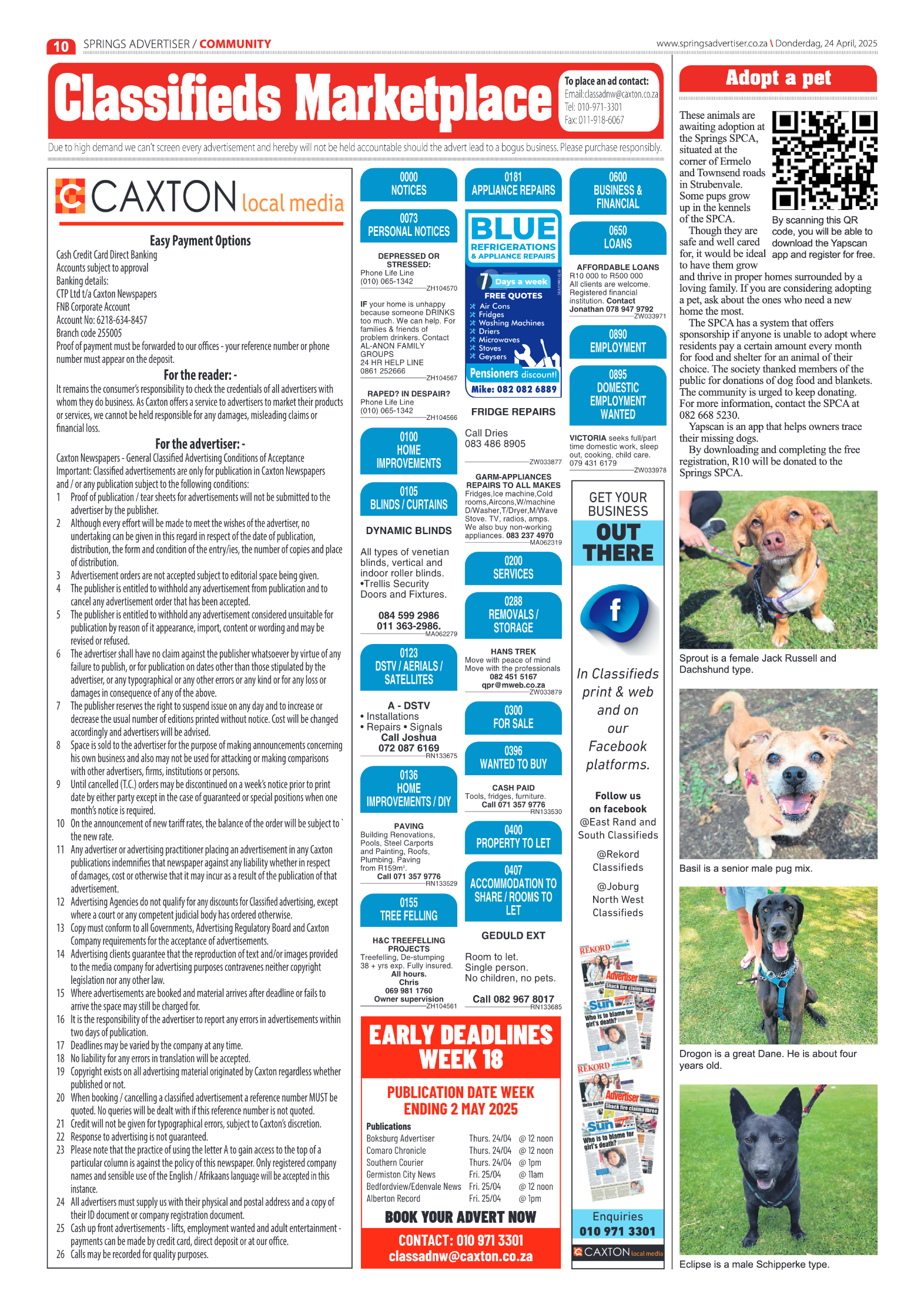 Springs Advertiser 24 Apil 2025 page 10