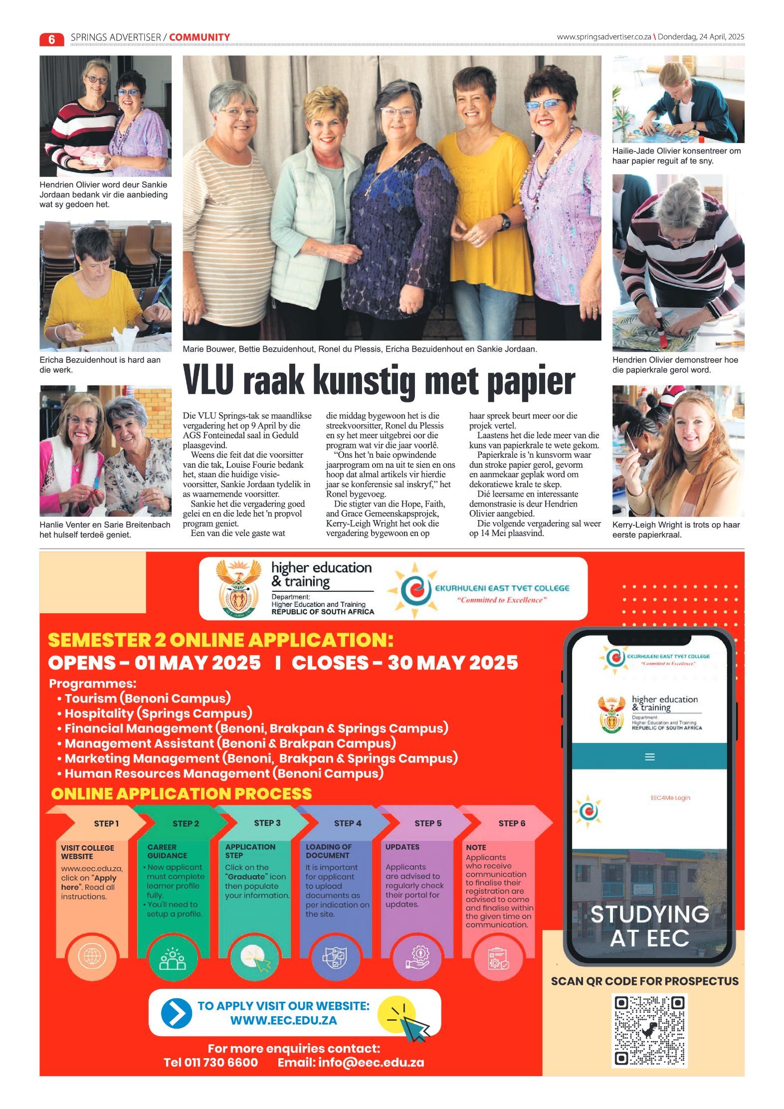 Springs Advertiser 24 Apil 2025 page 6
