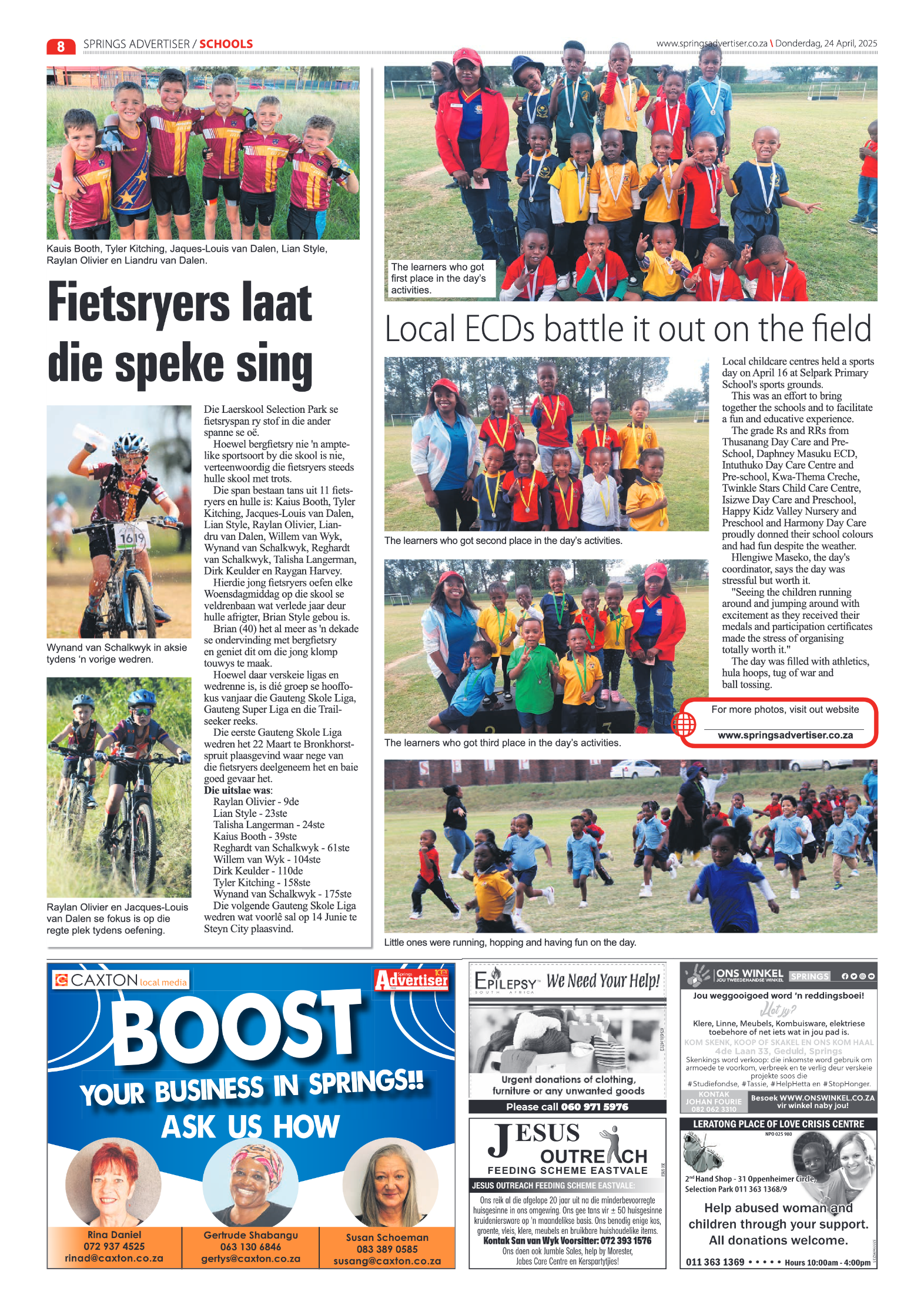 Springs Advertiser 24 Apil 2025 page 8