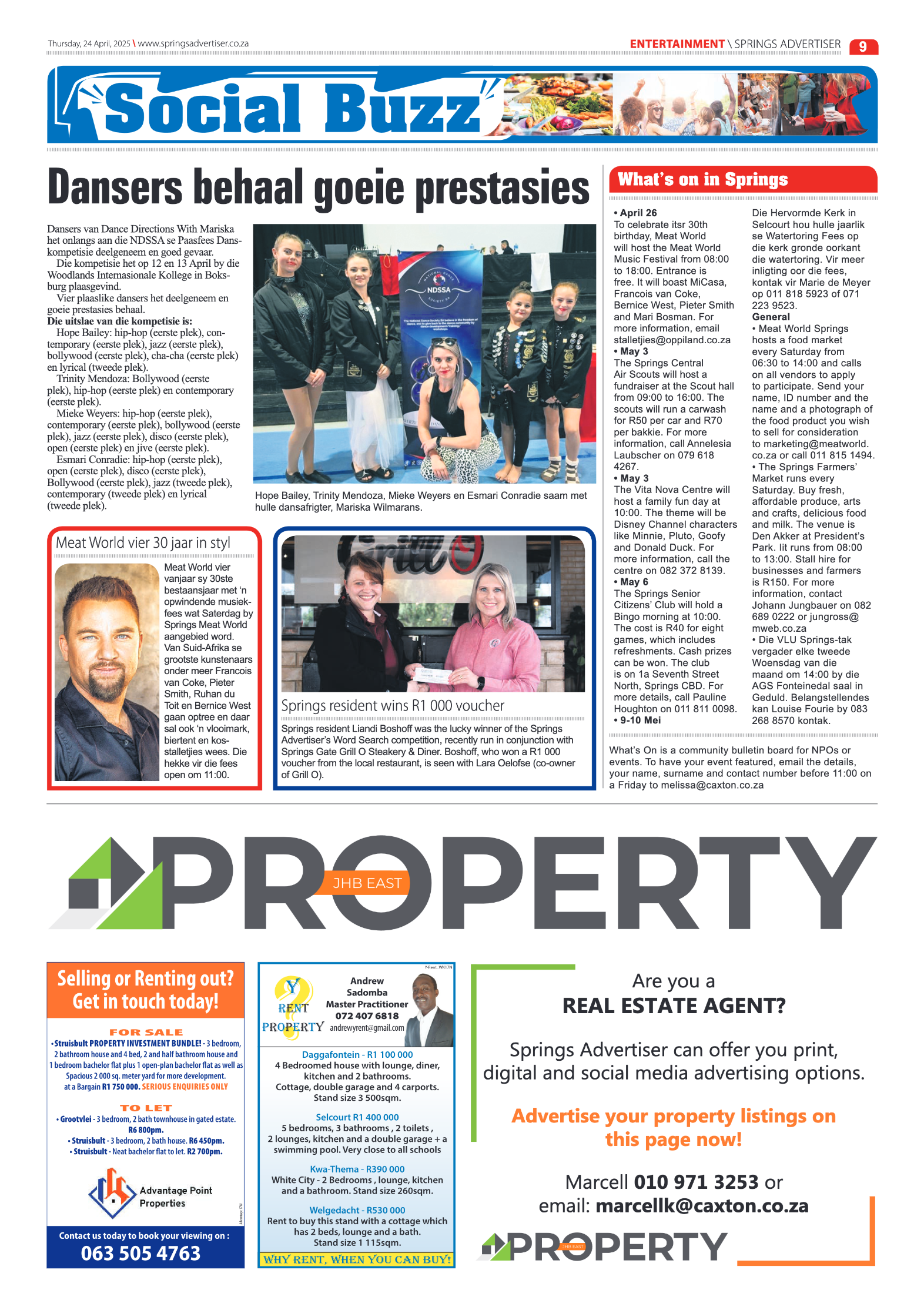 Springs Advertiser 24 Apil 2025 page 9