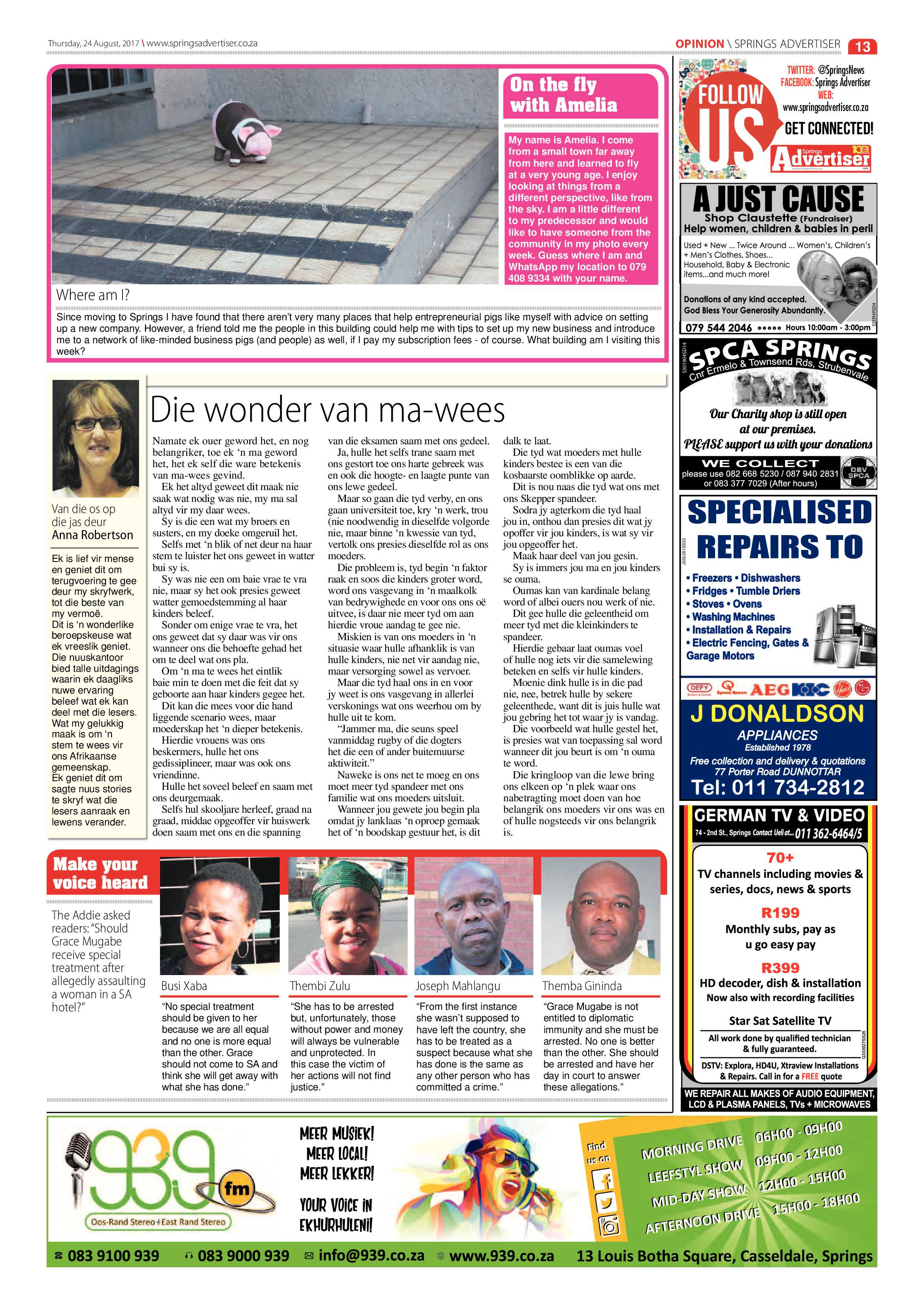 Springs Advertiser 24 August 2017 page 15