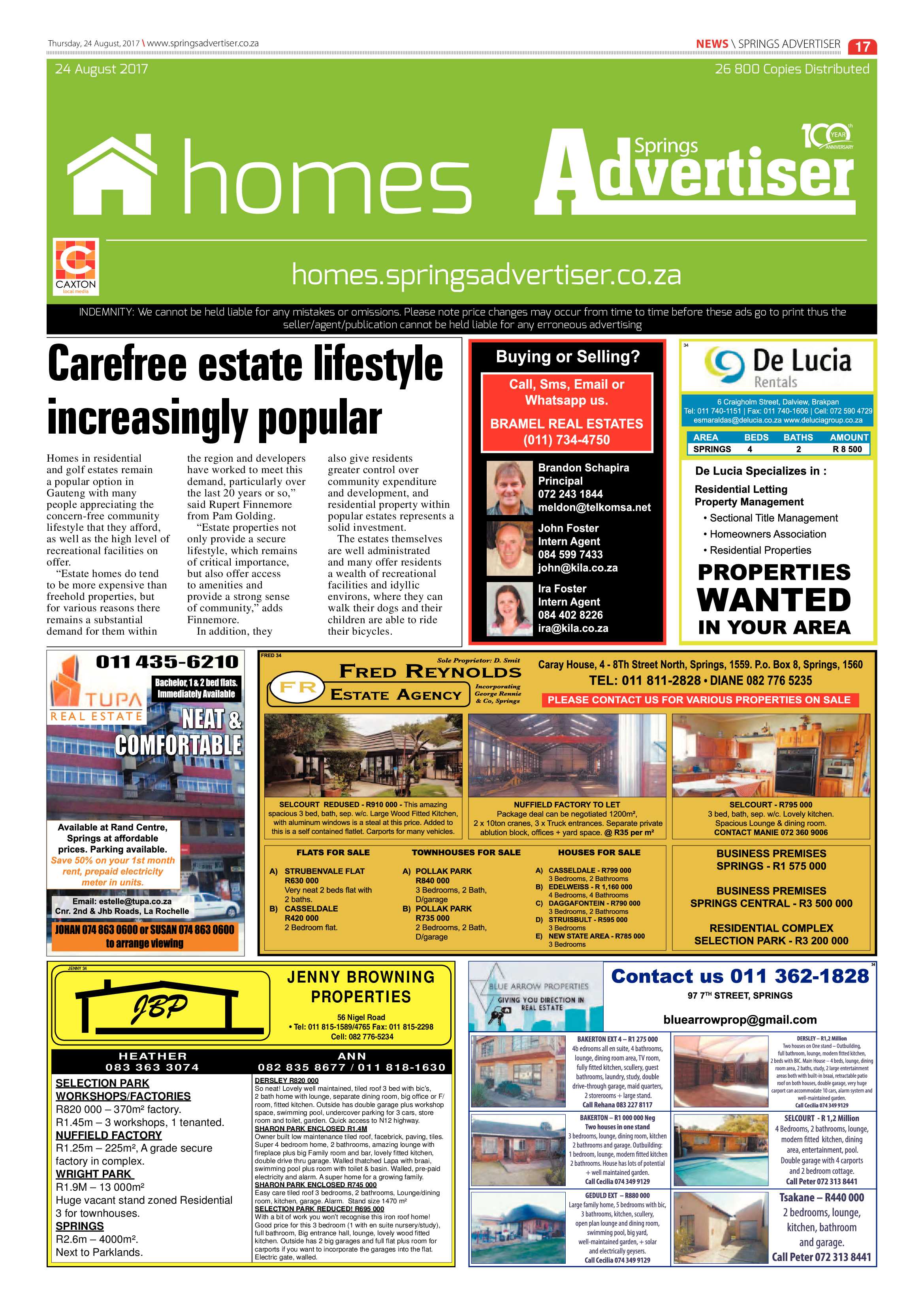 Springs Advertiser 24 August 2017 page 19