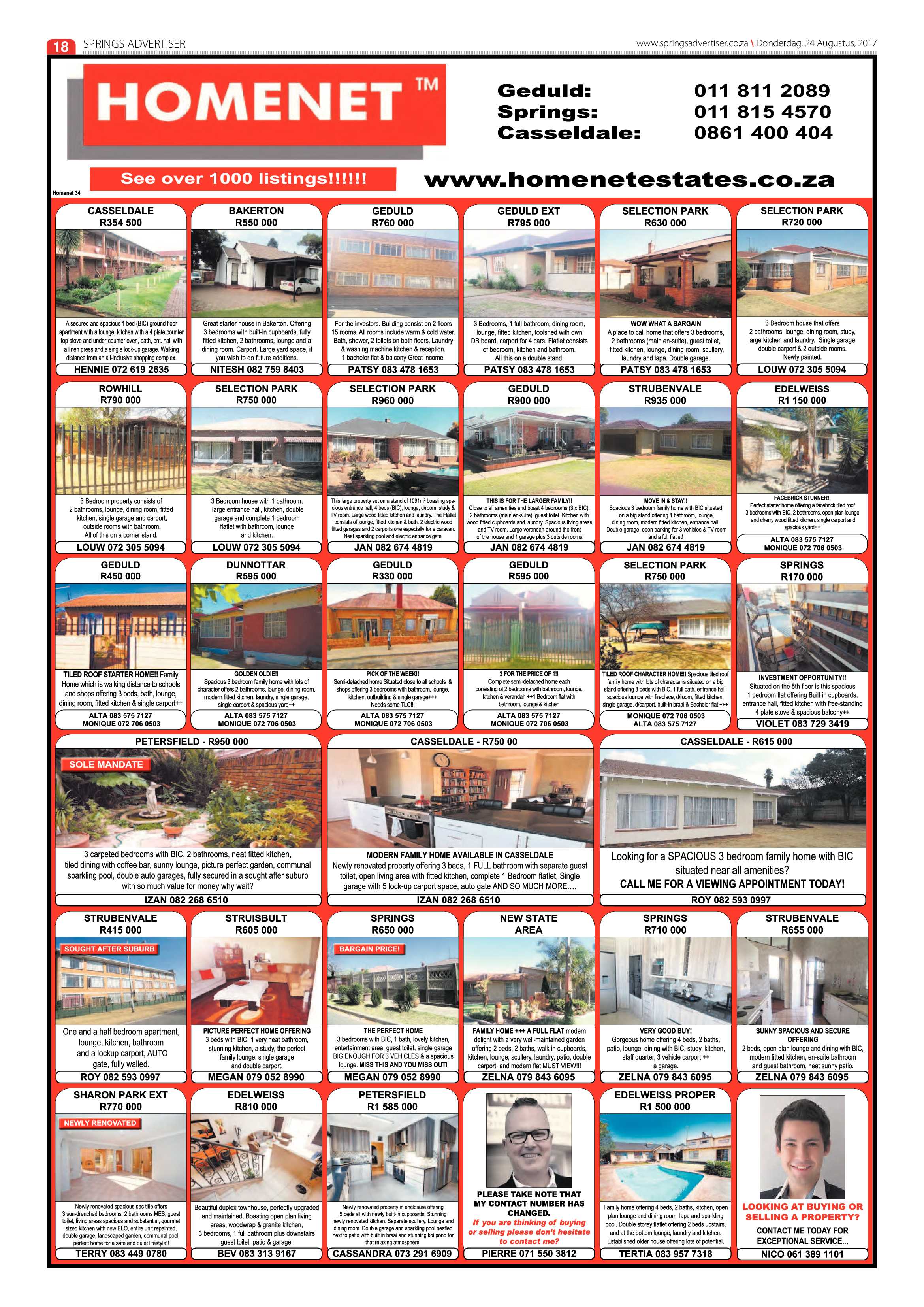 Springs Advertiser 24 August 2017 page 20