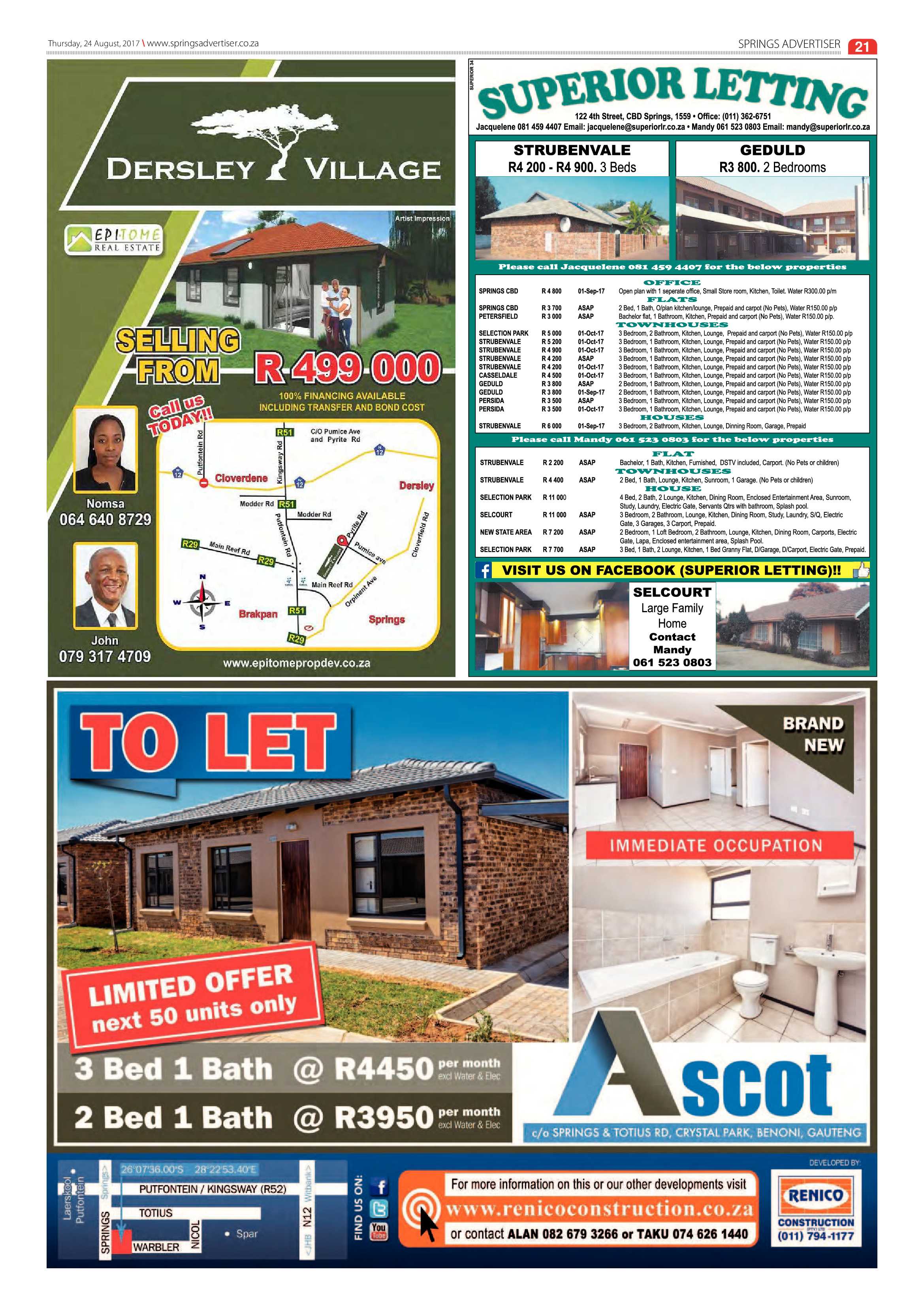 Springs Advertiser 24 August 2017 page 23