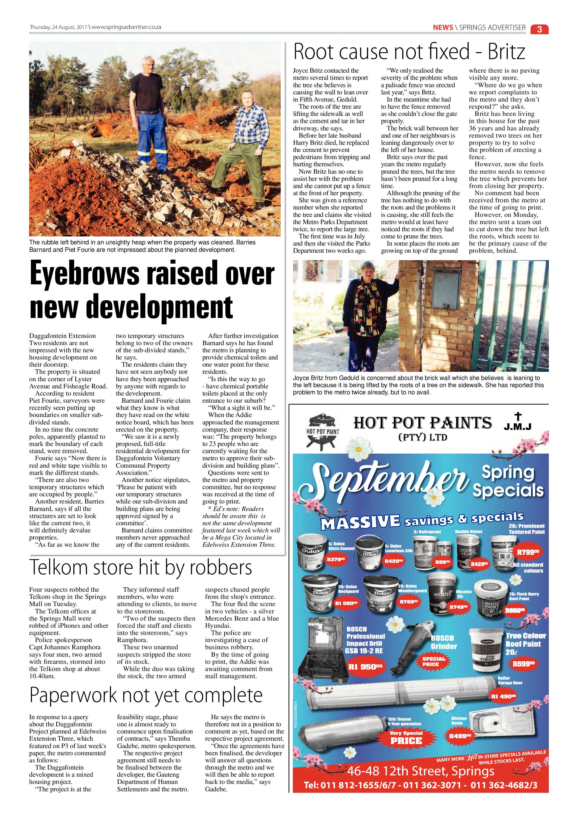Springs Advertiser 24 August 2017 page 5
