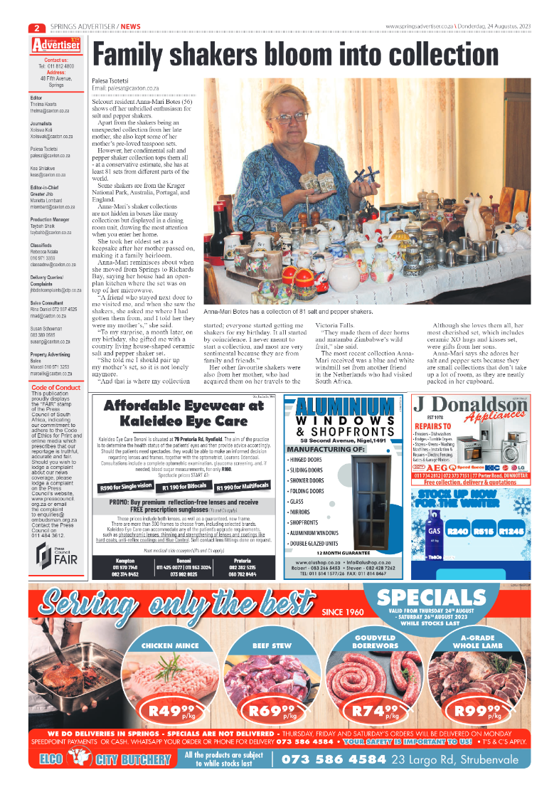 Springs Advertiser 24 August 2023 page 2