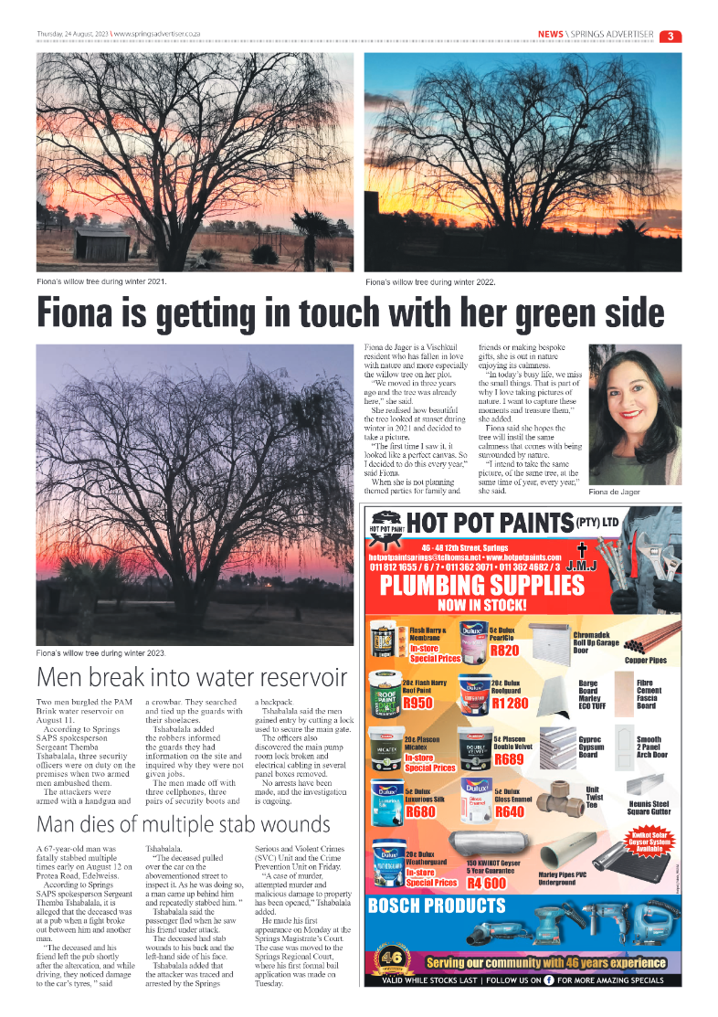 Springs Advertiser 24 August 2023 page 3