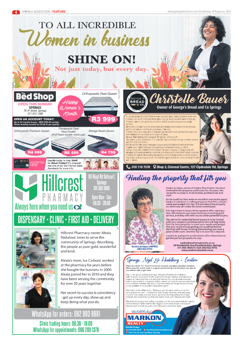 Springs Advertiser 24 August 2023 page 4