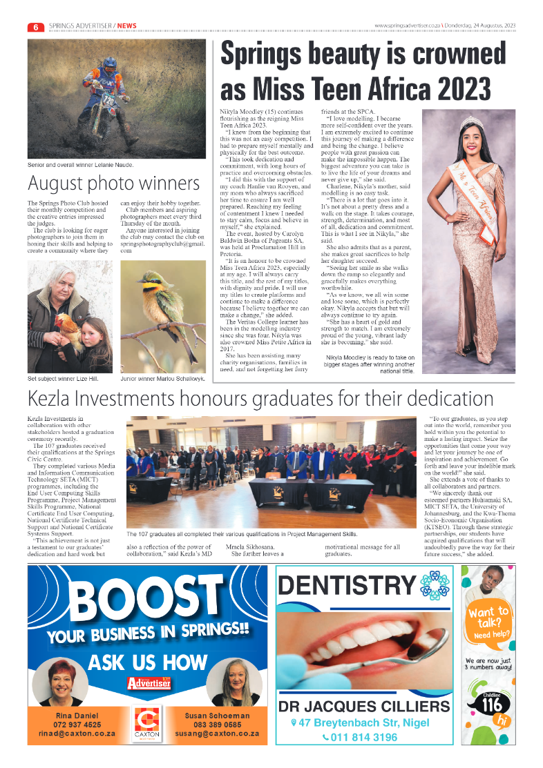 Springs Advertiser 24 August 2023 page 6