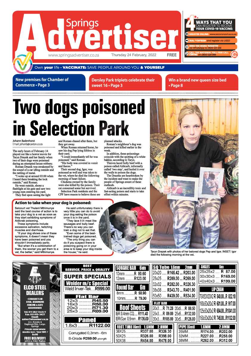 Springs Advertiser 24 February 2022 page 3
