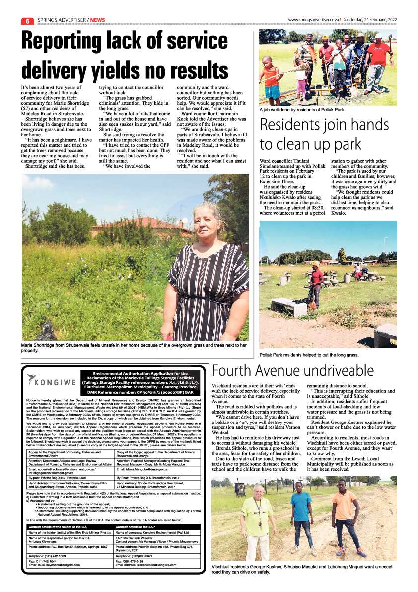 Springs Advertiser 24 February 2022 page 7