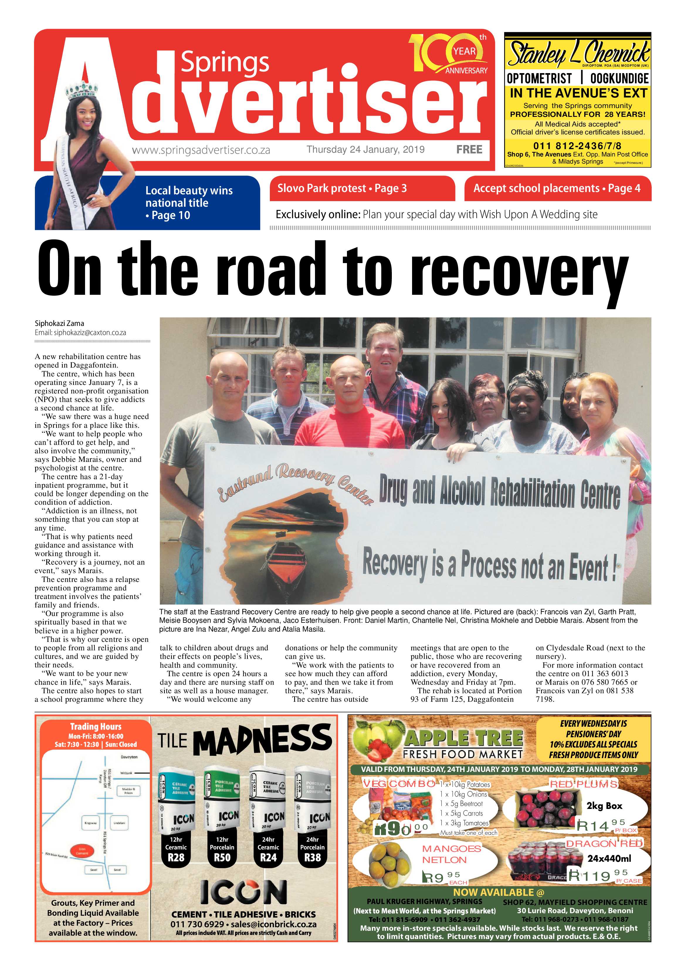 Springs Advertiser 24 January 2019 page 1