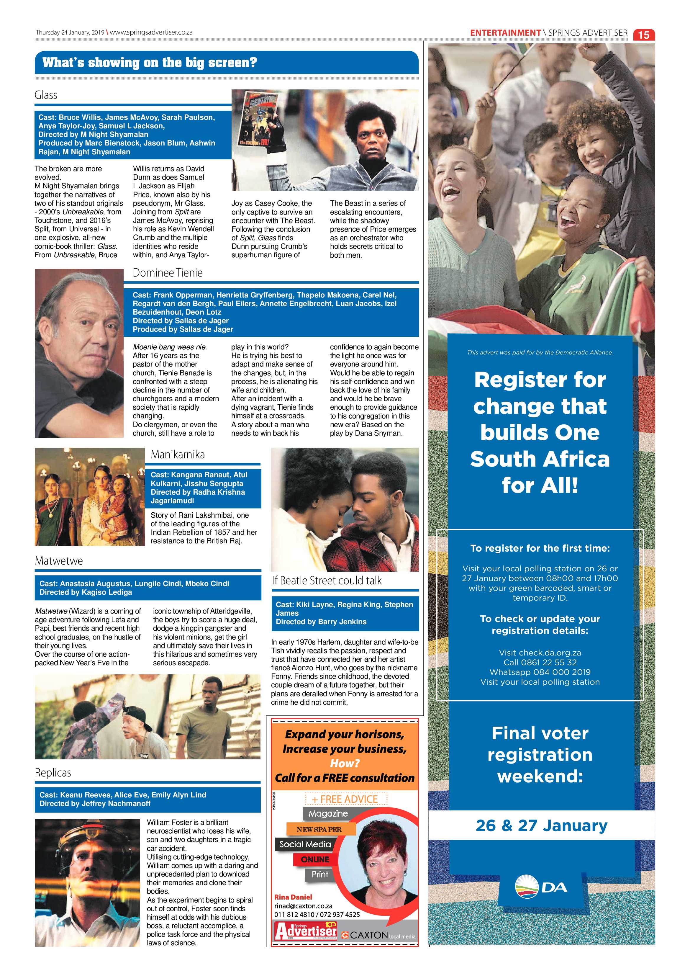 Springs Advertiser 24 January 2019 page 15