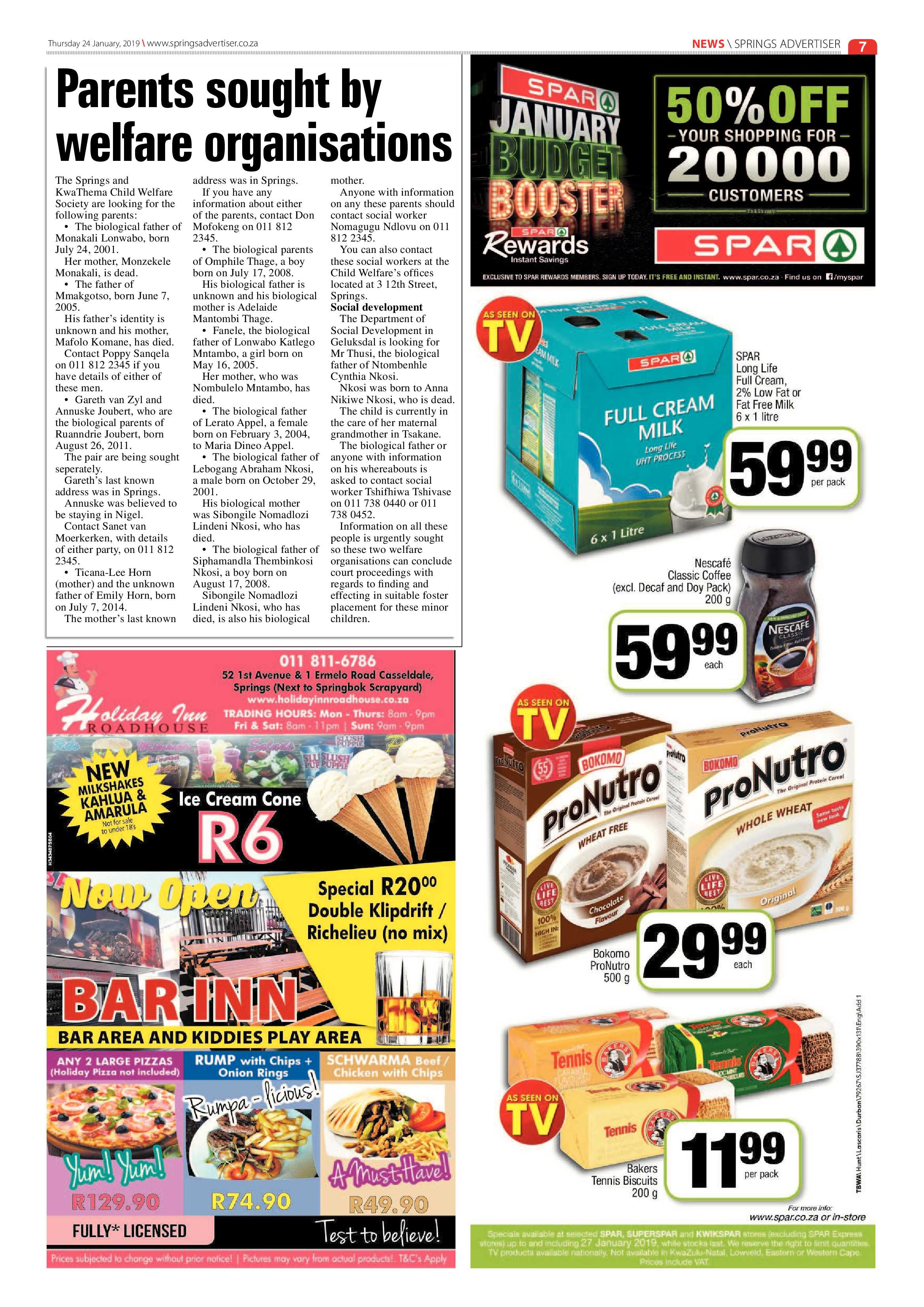 Springs Advertiser 24 January 2019 page 7