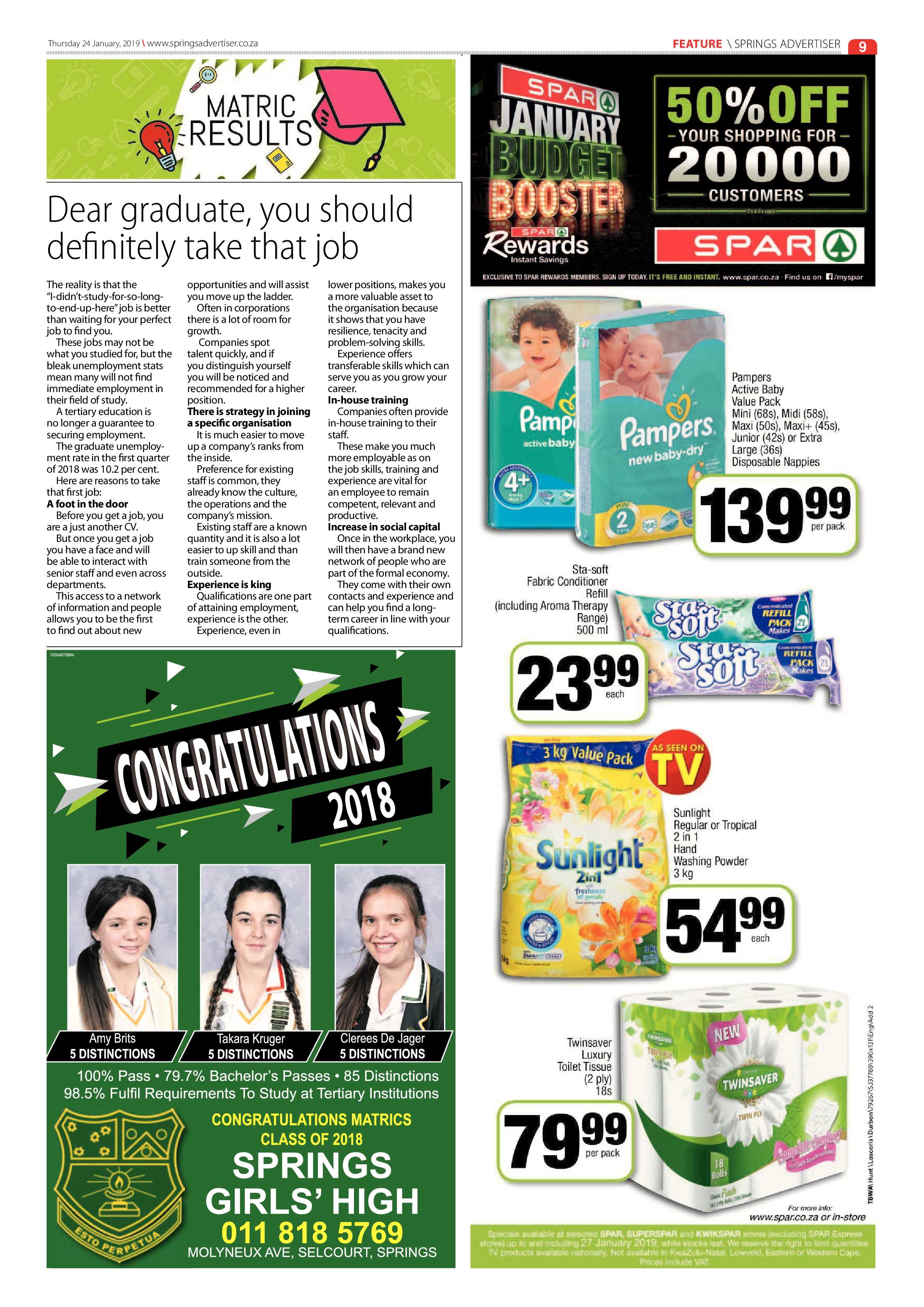 Springs Advertiser 24 January 2019 page 9