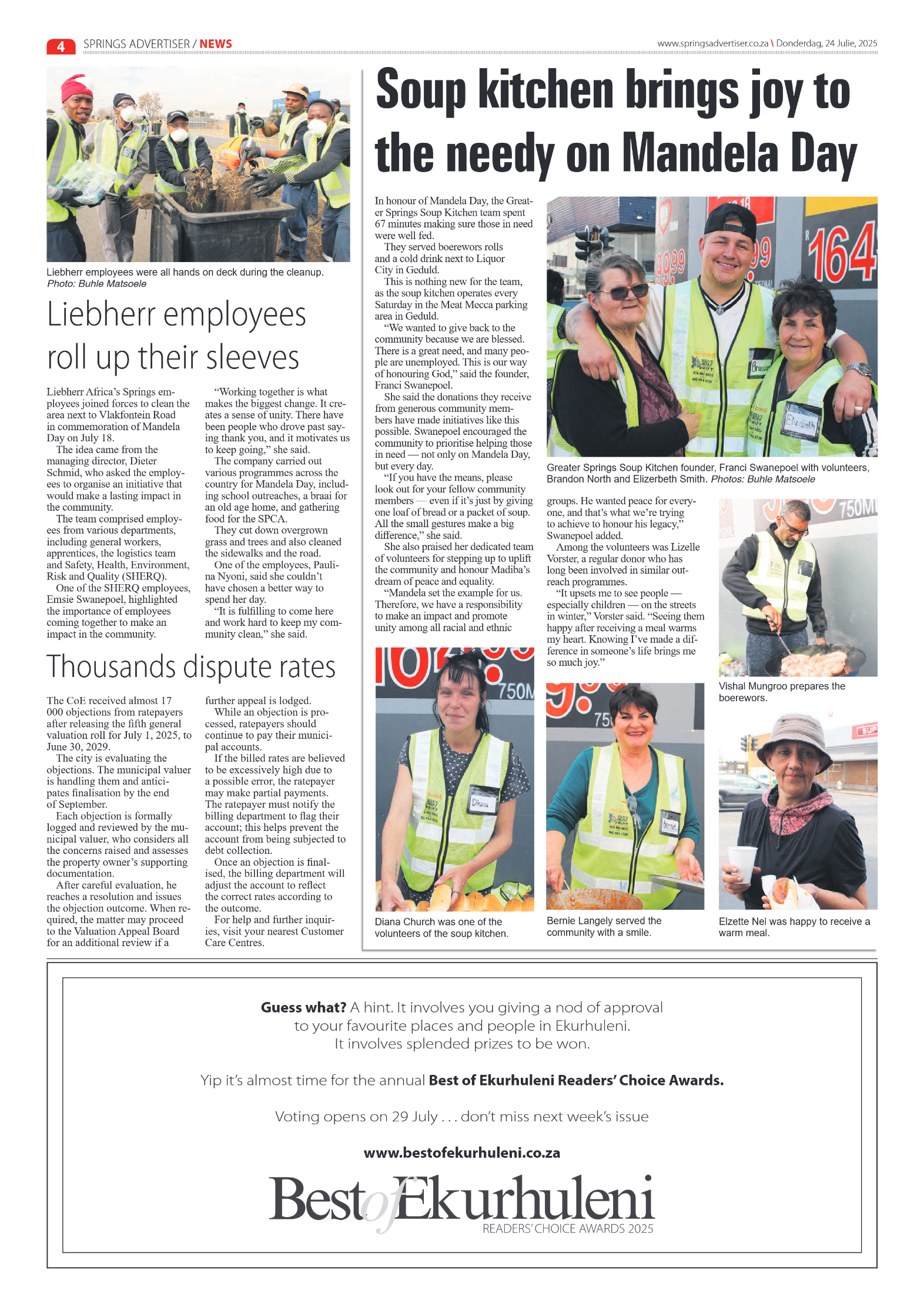 Springs Advertiser 24 July 2025 page 4