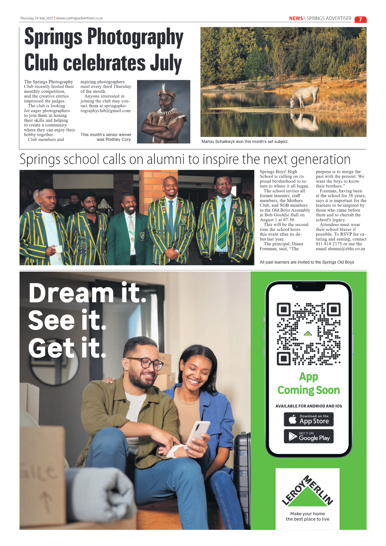 Springs Advertiser 24 July 2025 page 7