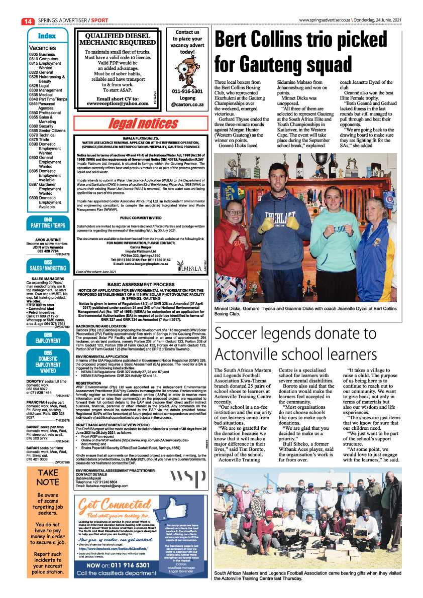Springs Advertiser 24 June 2021 page 14