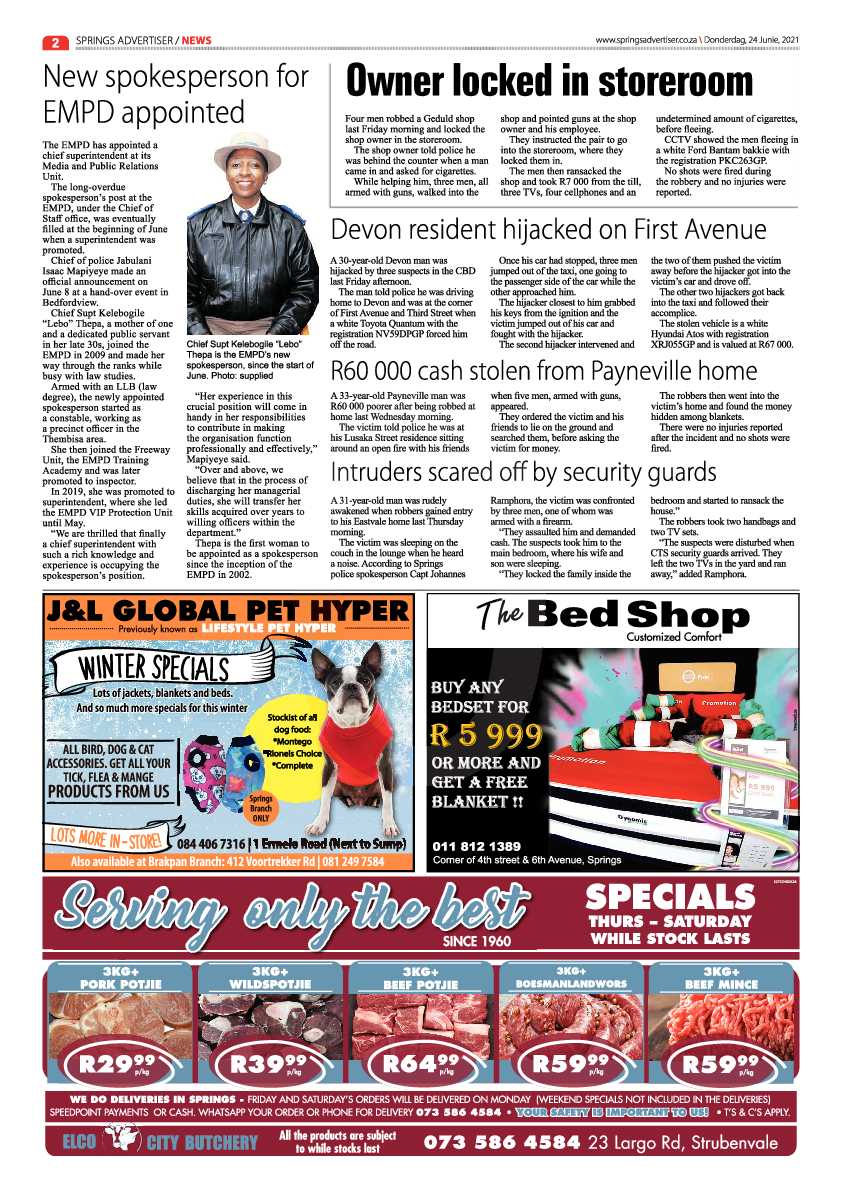 Springs Advertiser 24 June 2021 page 2
