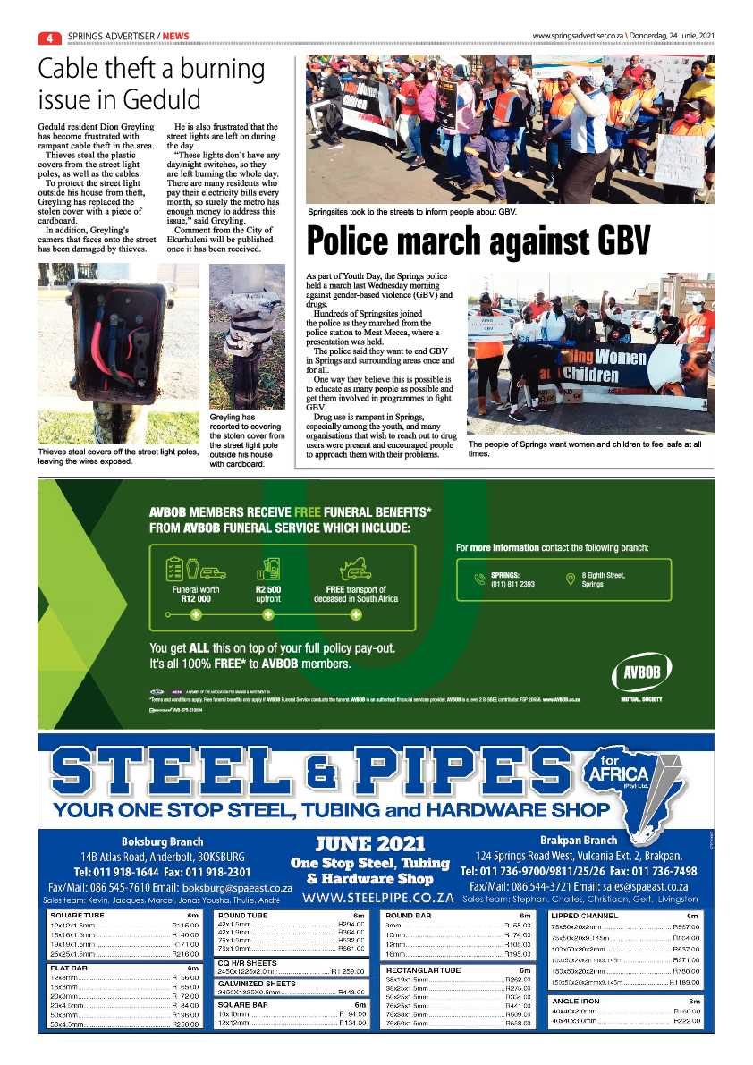 Springs Advertiser 24 June 2021 page 4