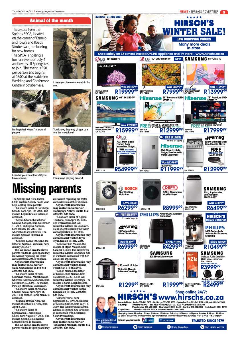 Springs Advertiser 24 June 2021 page 9