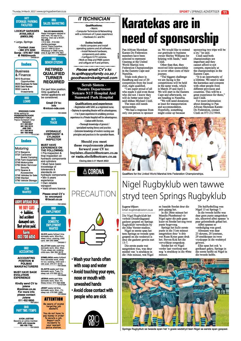 Springs Advertiser 24 March 2022 page 13