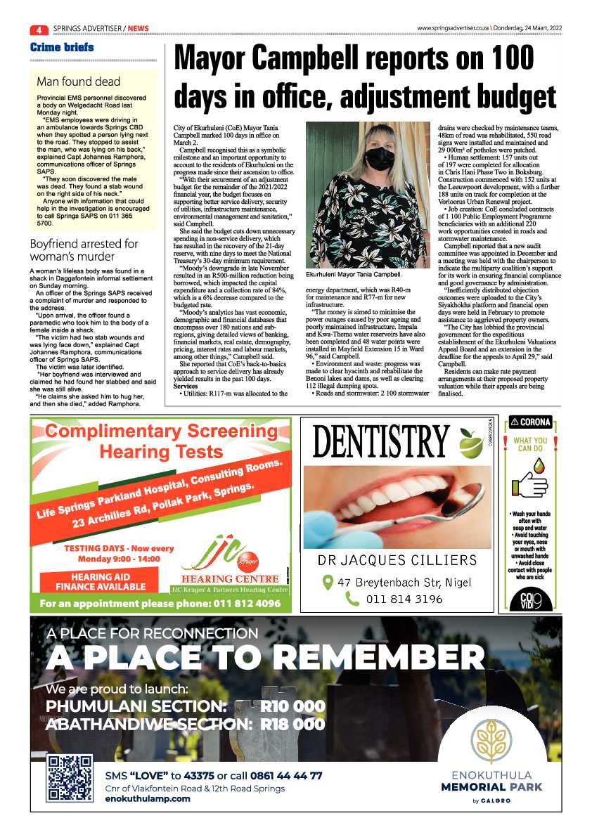 Springs Advertiser 24 March 2022 page 6