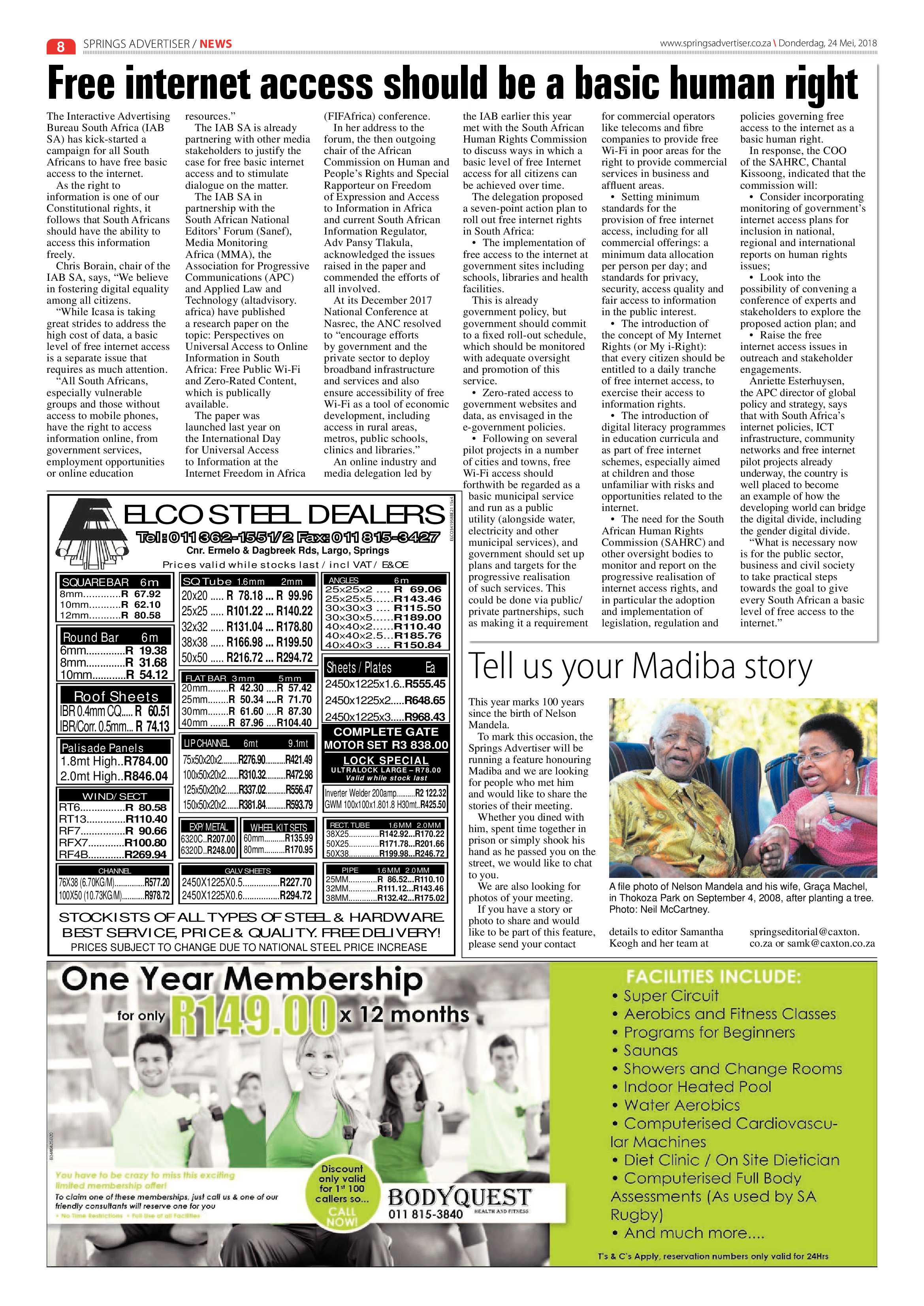 Springs Advertiser 24 May 2018 page 10