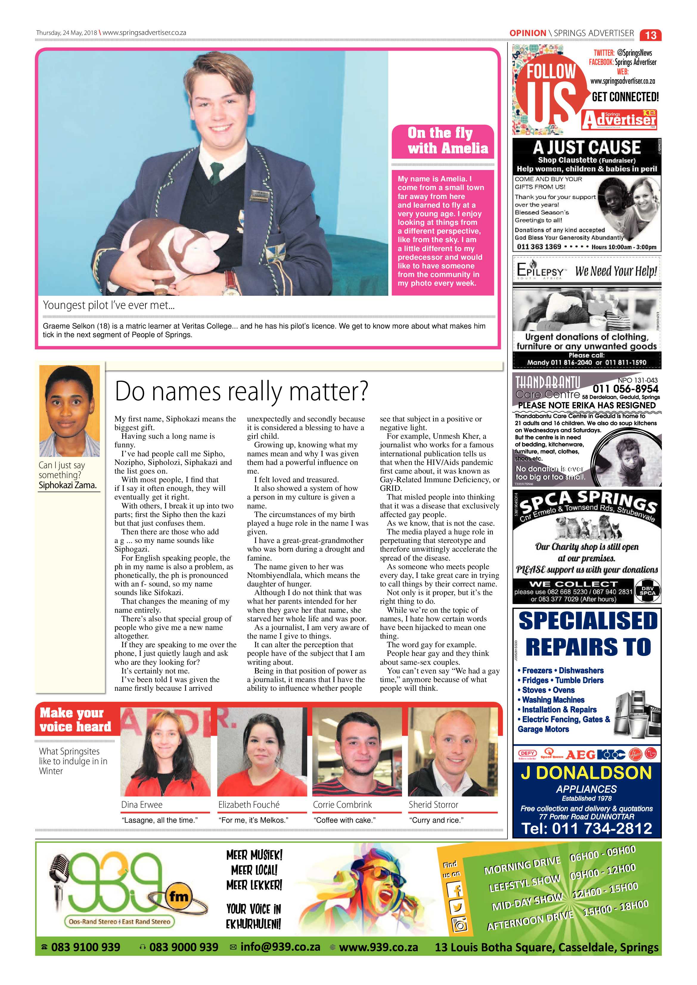 Springs Advertiser 24 May 2018 page 15