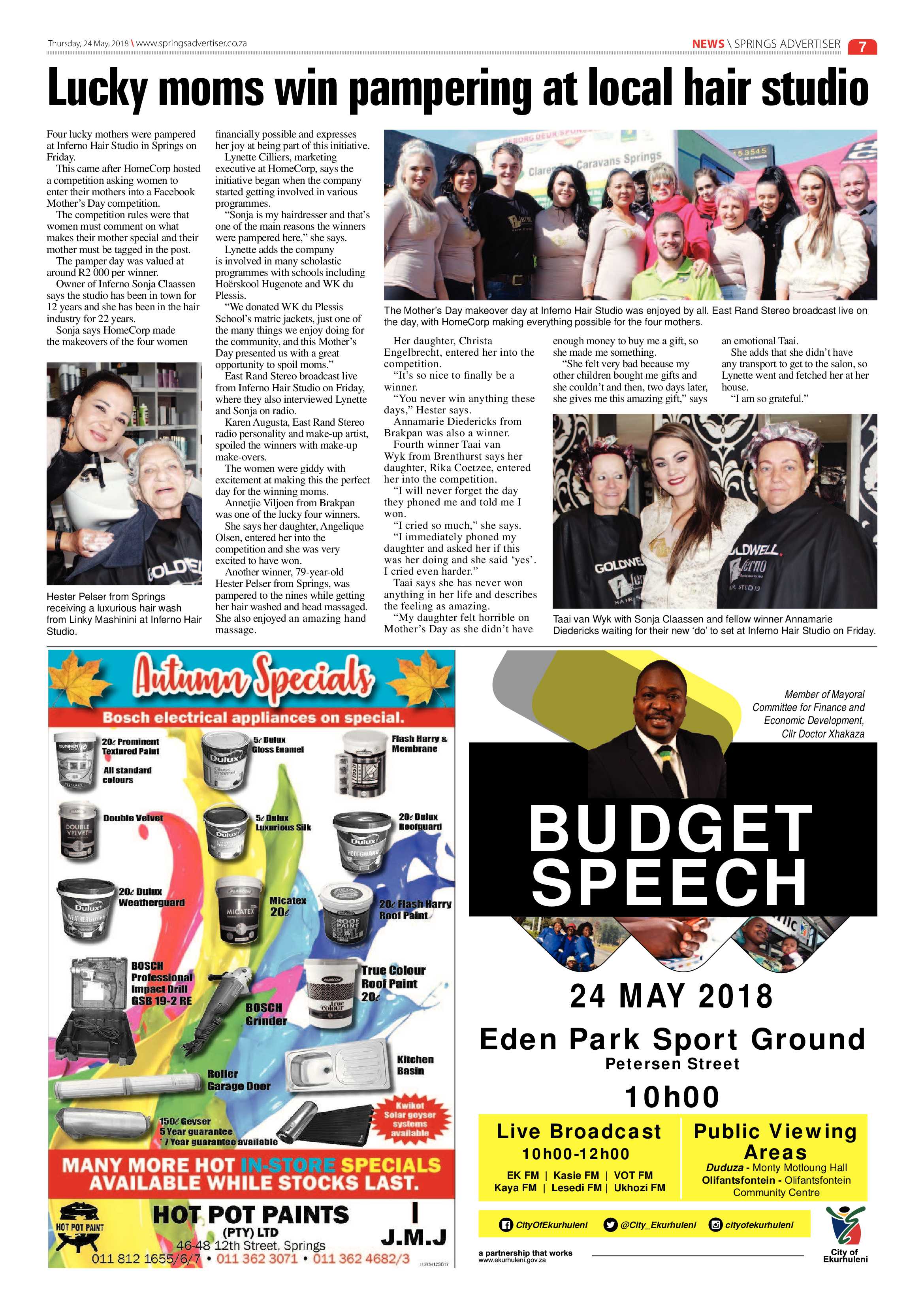 Springs Advertiser 24 May 2018 page 9