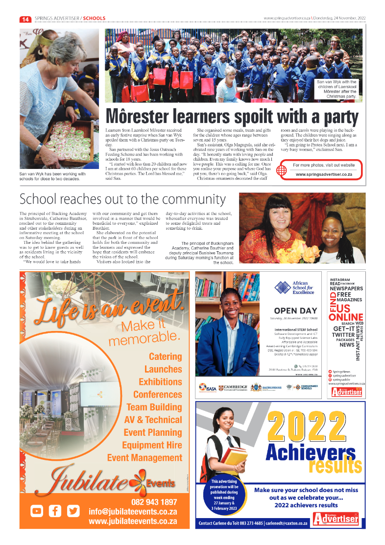 Springs Advertiser 24 Nov 2022 page 16
