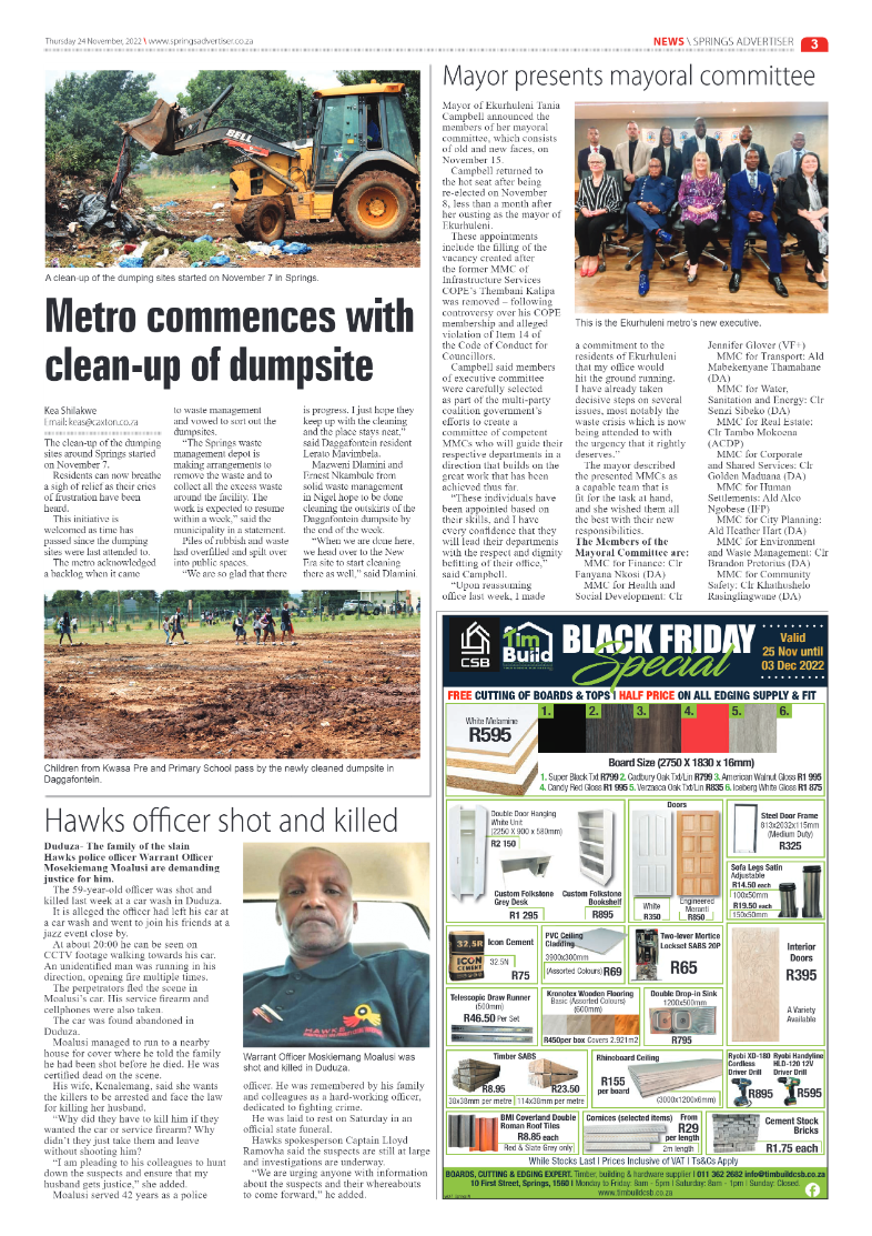 Springs Advertiser 24 Nov 2022 page 5
