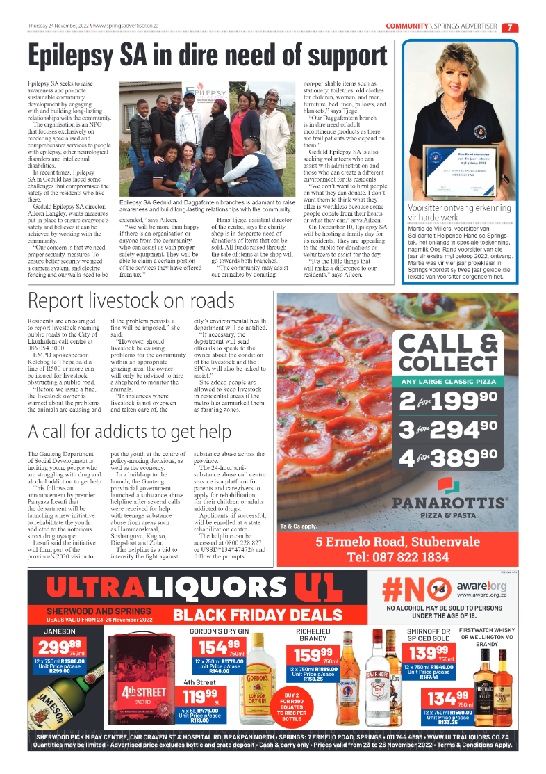 Springs Advertiser 24 Nov 2022 page 9