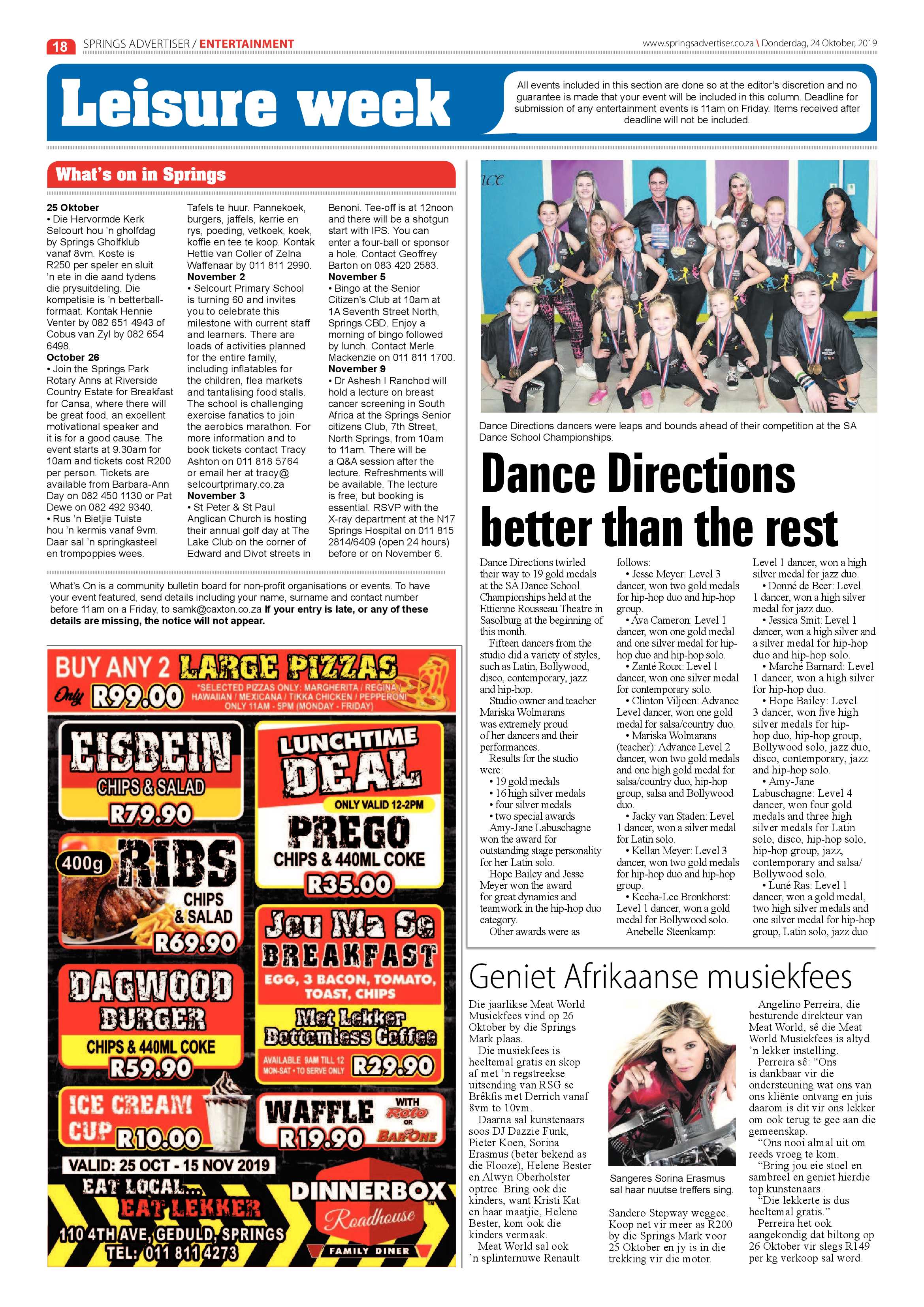 Springs Advertiser 24 October 2019 page 18