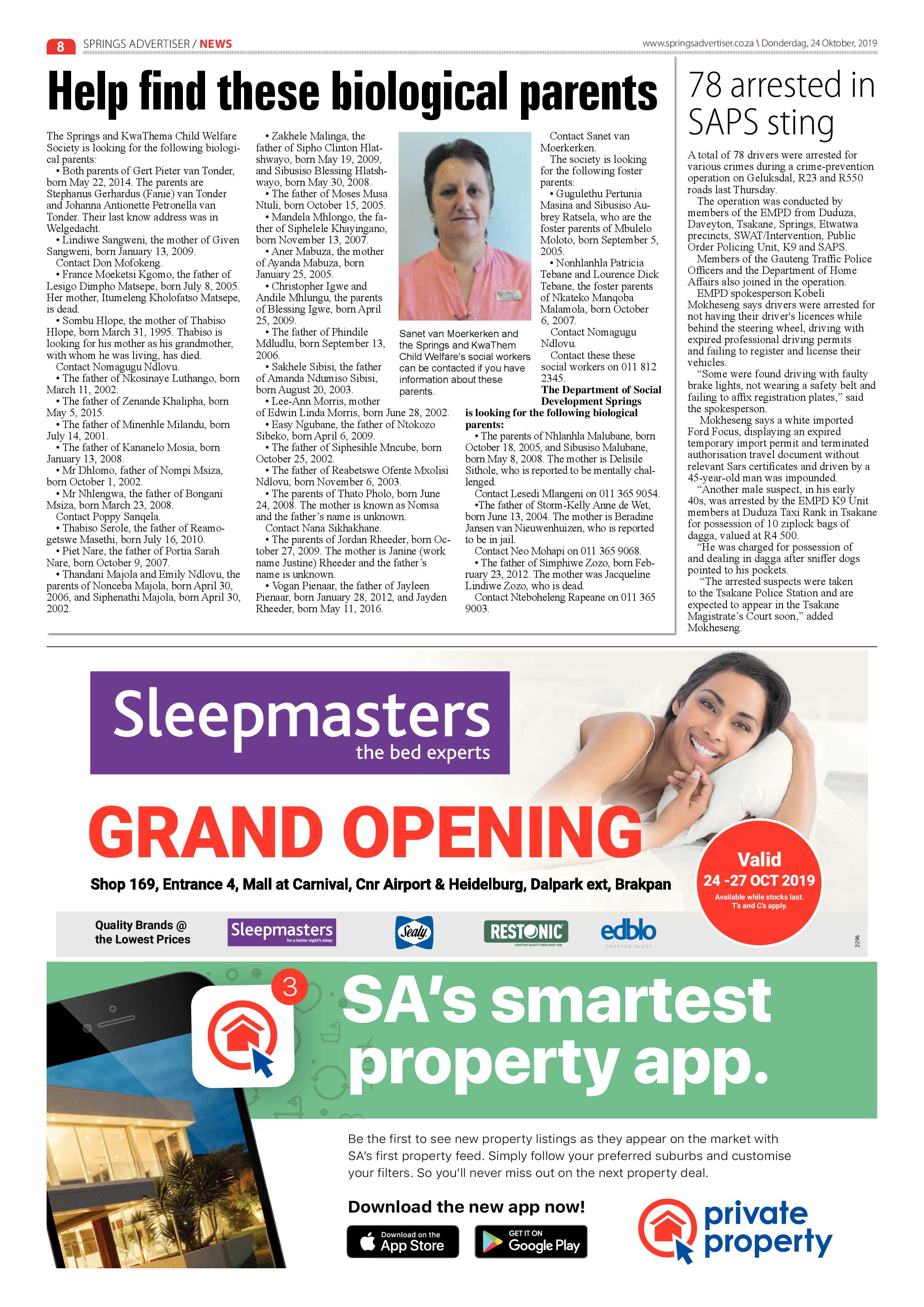 Springs Advertiser 24 October 2019 page 8