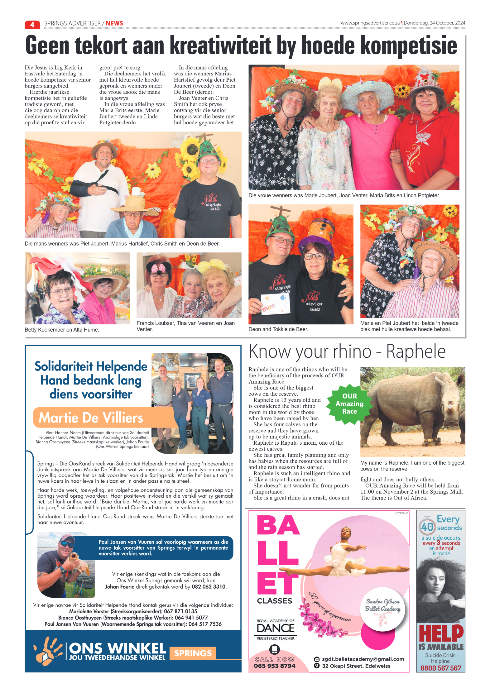 Springs Advertiser 24 October 2024 page 4