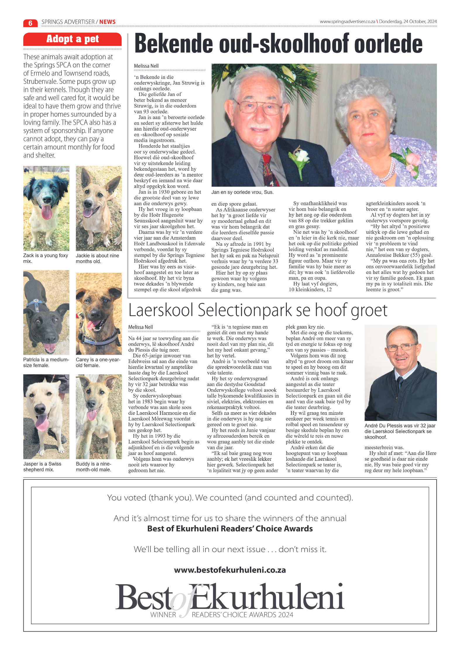Springs Advertiser 24 October 2024 page 6