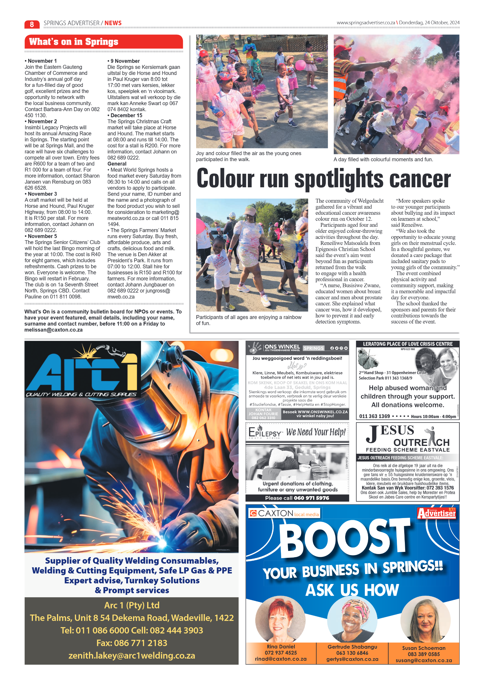 Springs Advertiser 24 October 2024 page 8