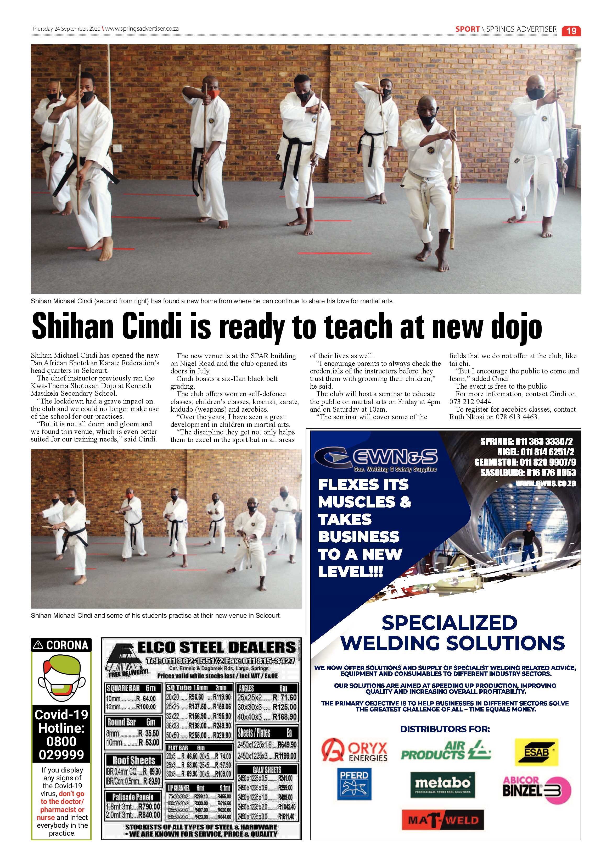 Springs Advertiser 24 September 2020 page 19