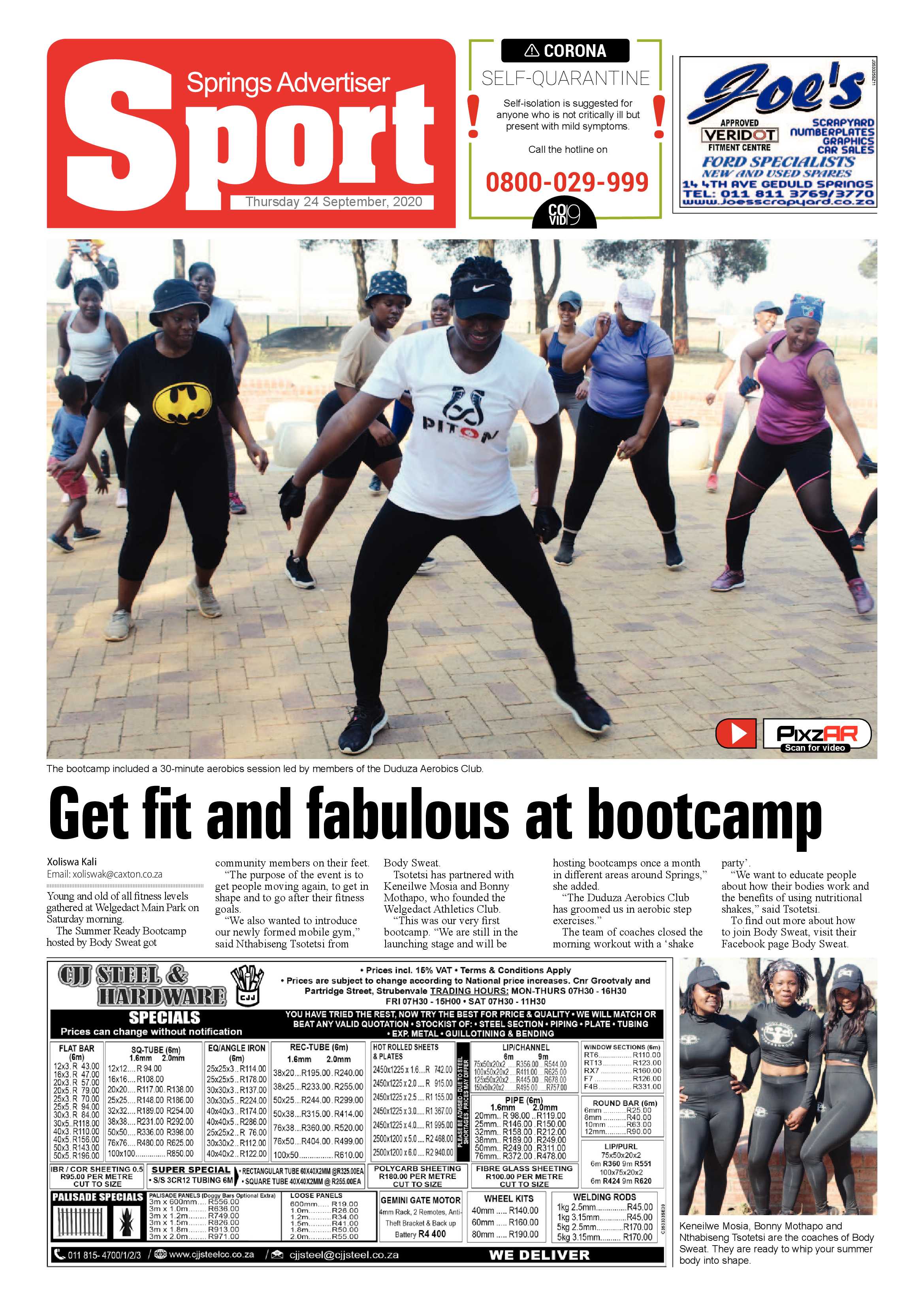Springs Advertiser 24 September 2020 page 20