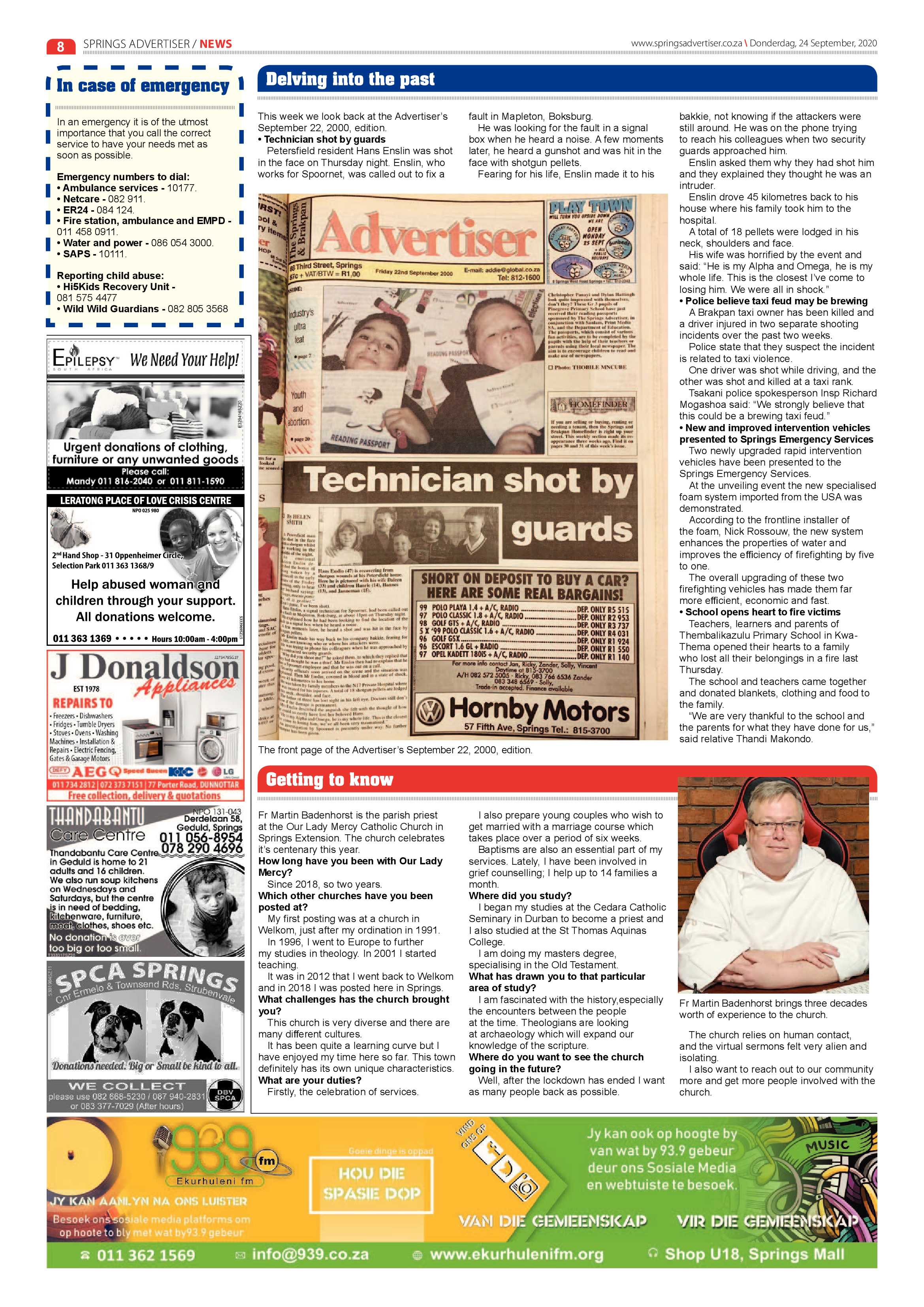 Springs Advertiser 24 September 2020 page 8