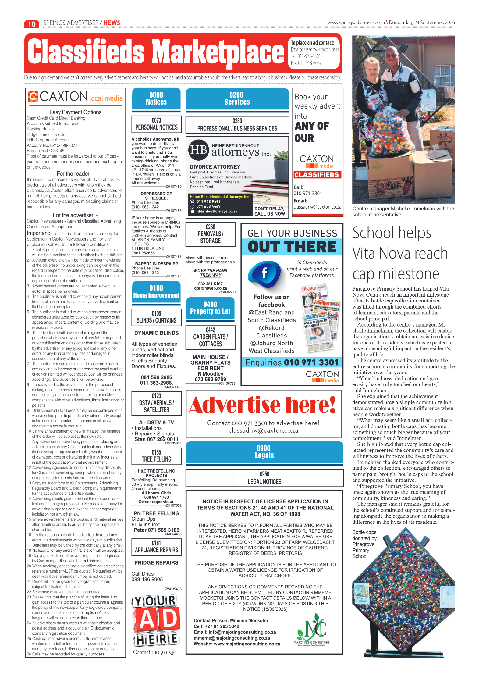 Springs Advertiser 24 September 2026 page 10